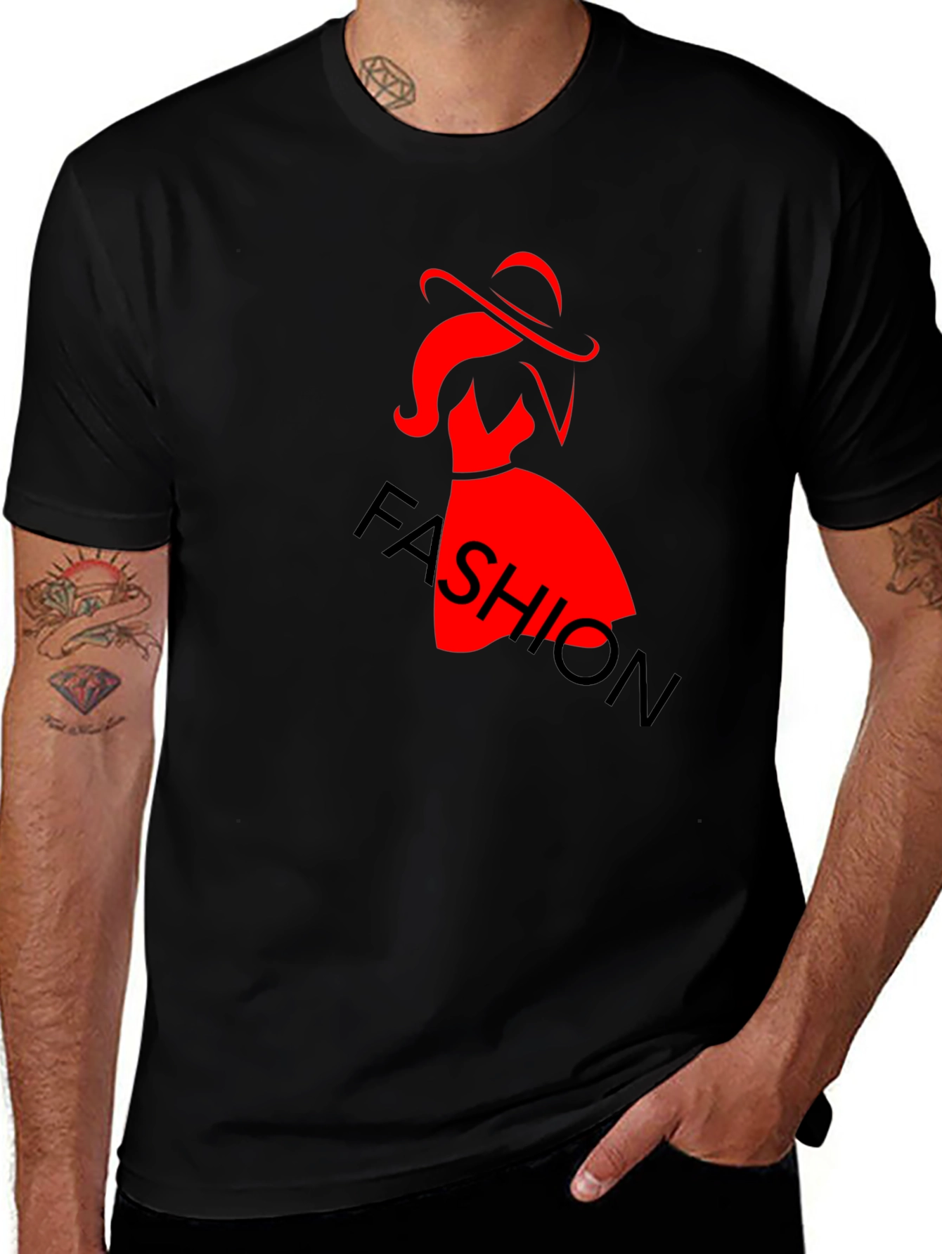 Fashion Tee: Stylish Silhouette Graphic Print