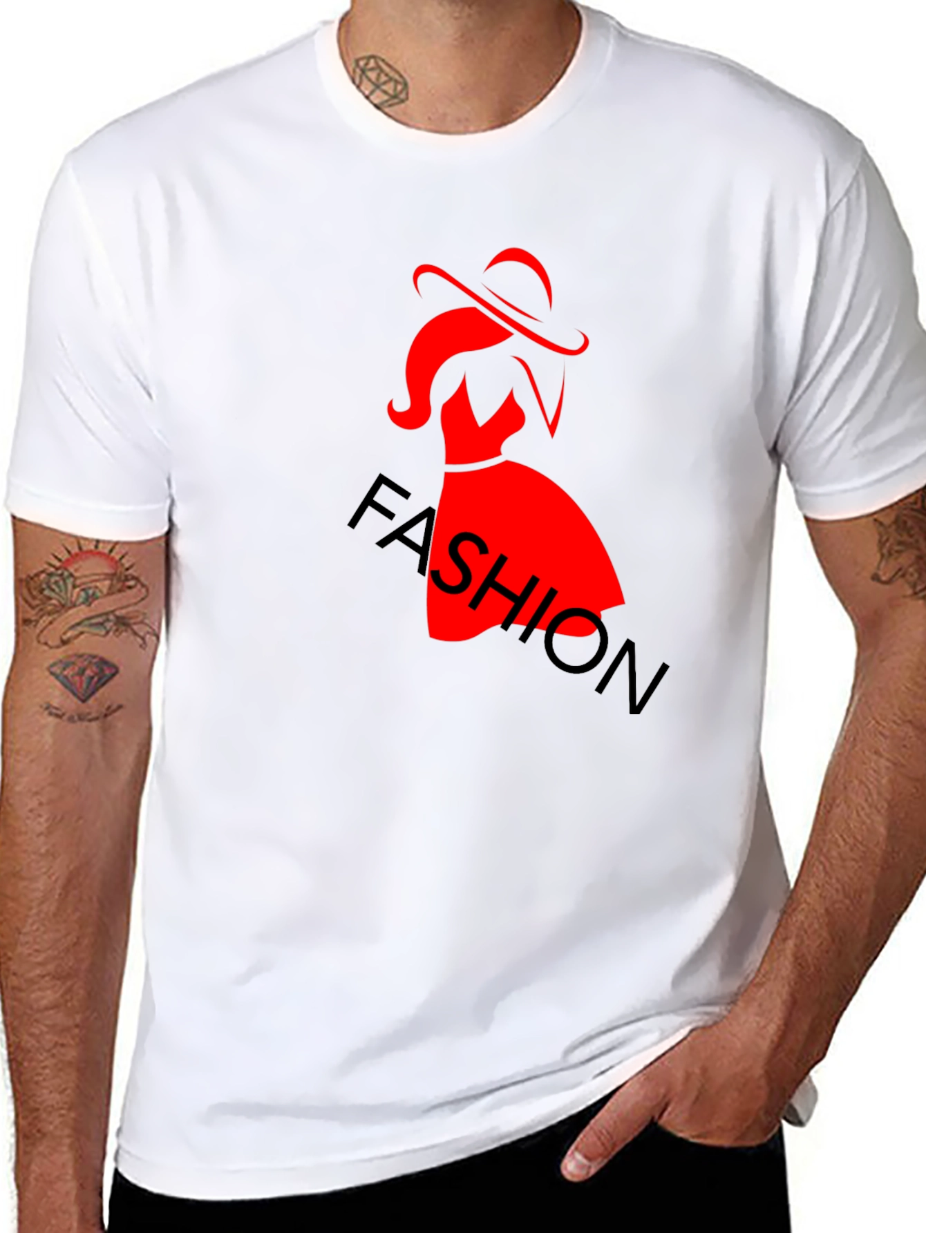 Fashion Tee: Stylish Silhouette Graphic Print