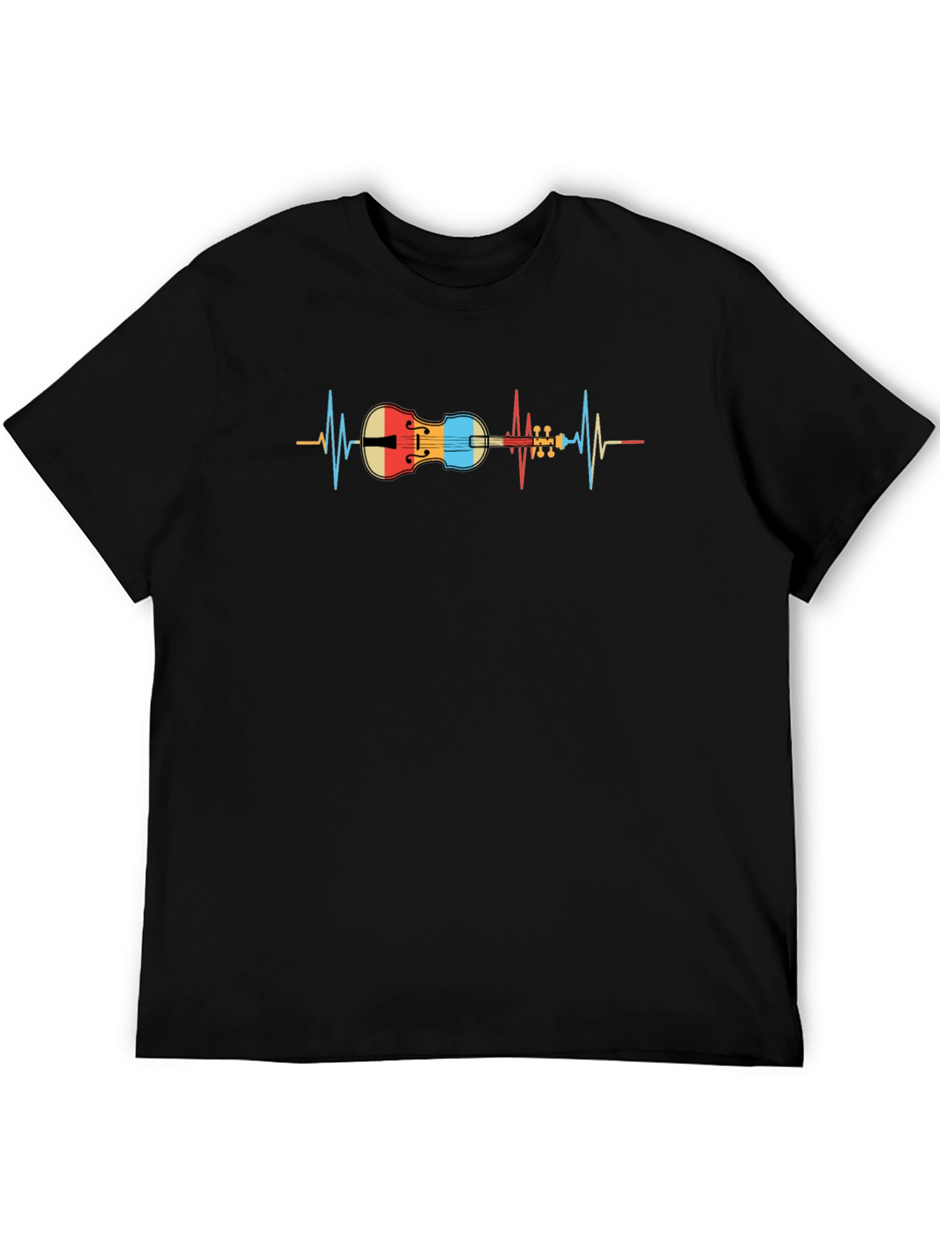 Violin Heartbeat T-Shirt - Music Lover Tee
