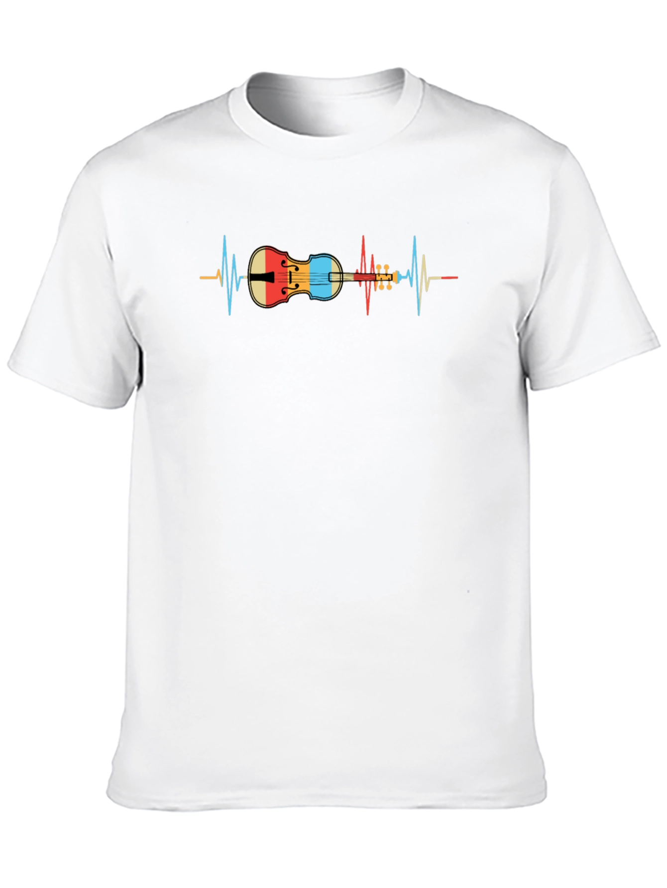 Violin Heartbeat T-Shirt - Music Lover Tee