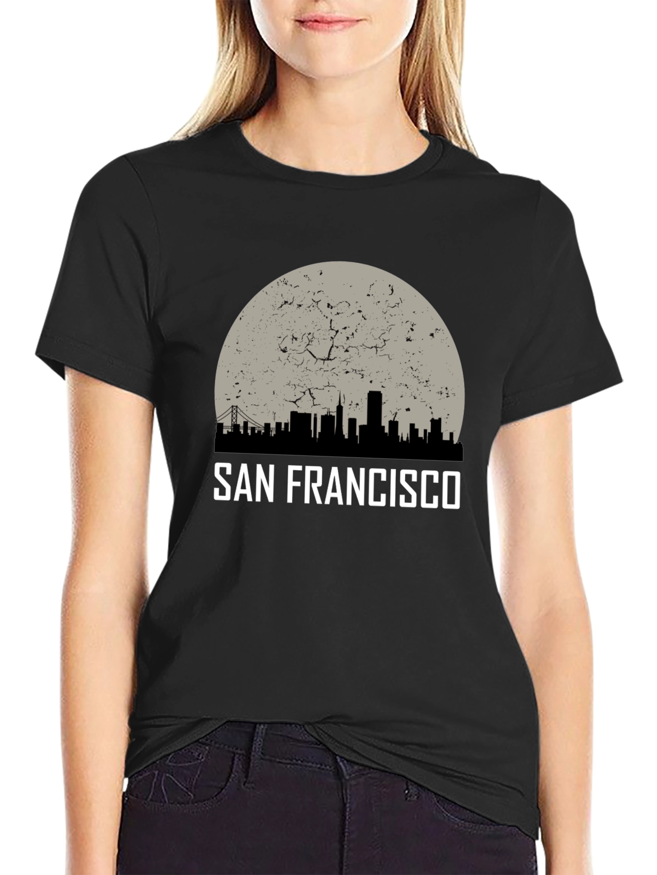 San Francisco Skyline Graphic Tee - Black