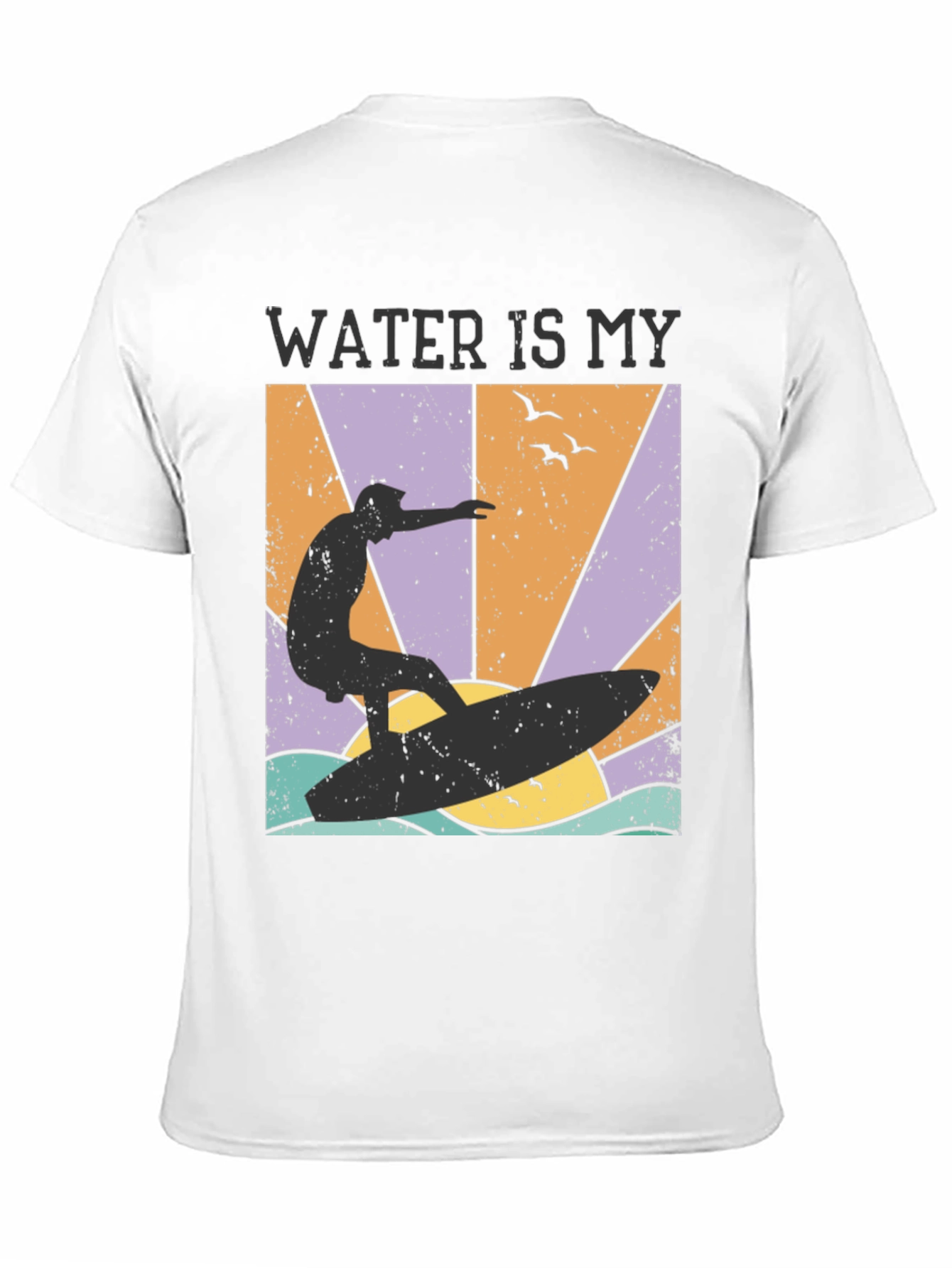 Water Is My Element T-Shirt Surfer Design