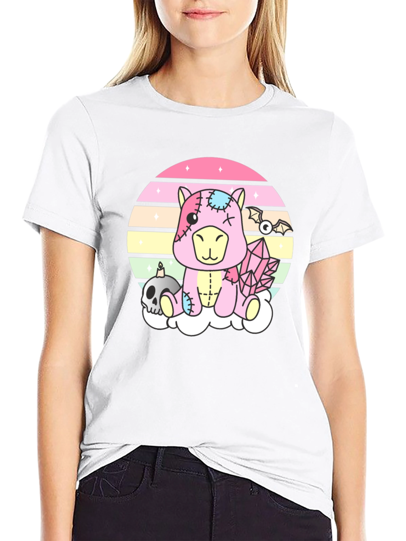Pastel Goth Zombie Unicorn T-Shirt