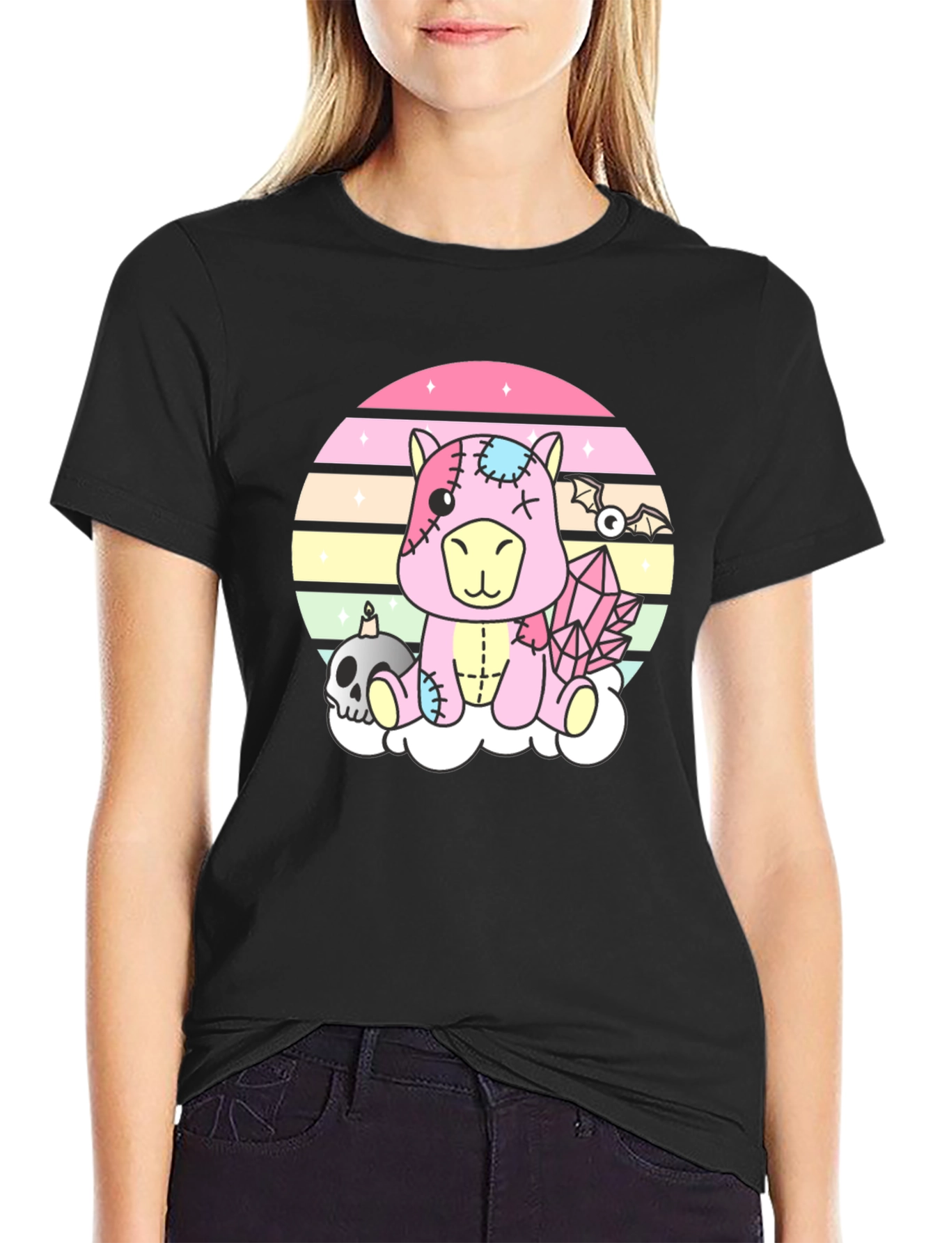 Pastel Goth Zombie Unicorn T-Shirt