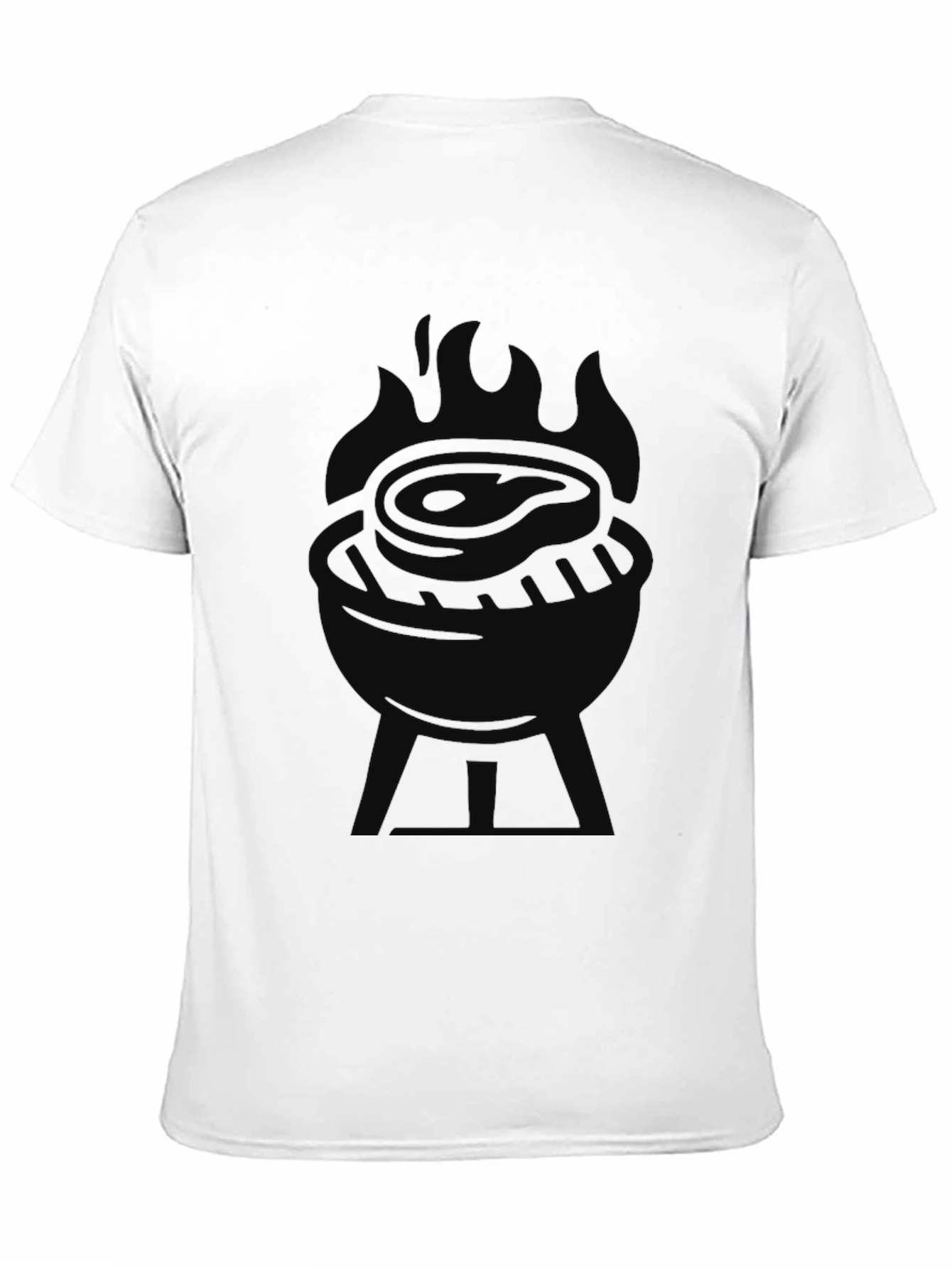 Mens Black BBQ Graphic Tee