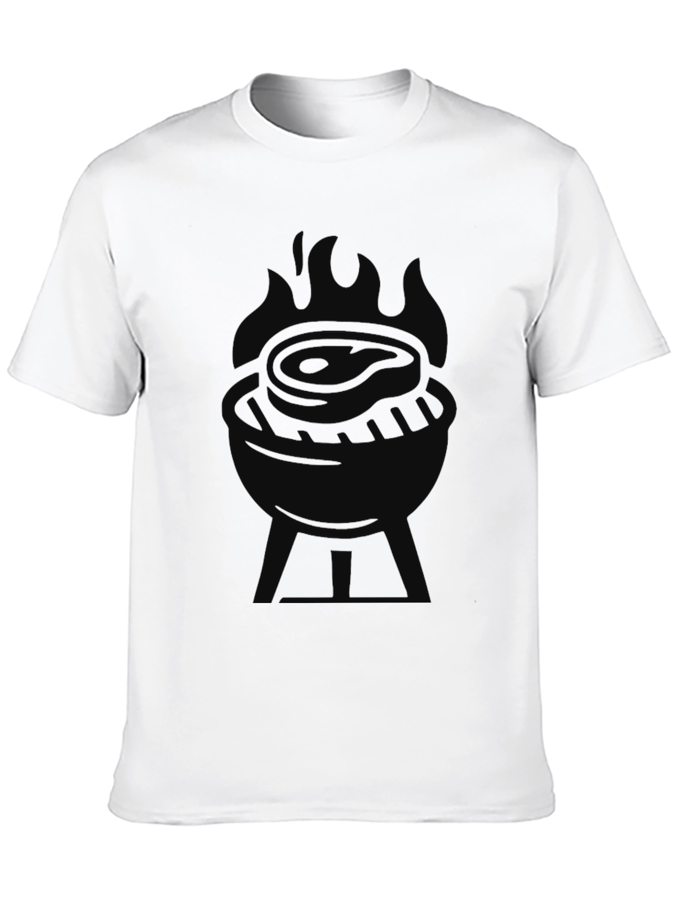 Mens Black BBQ Graphic Tee