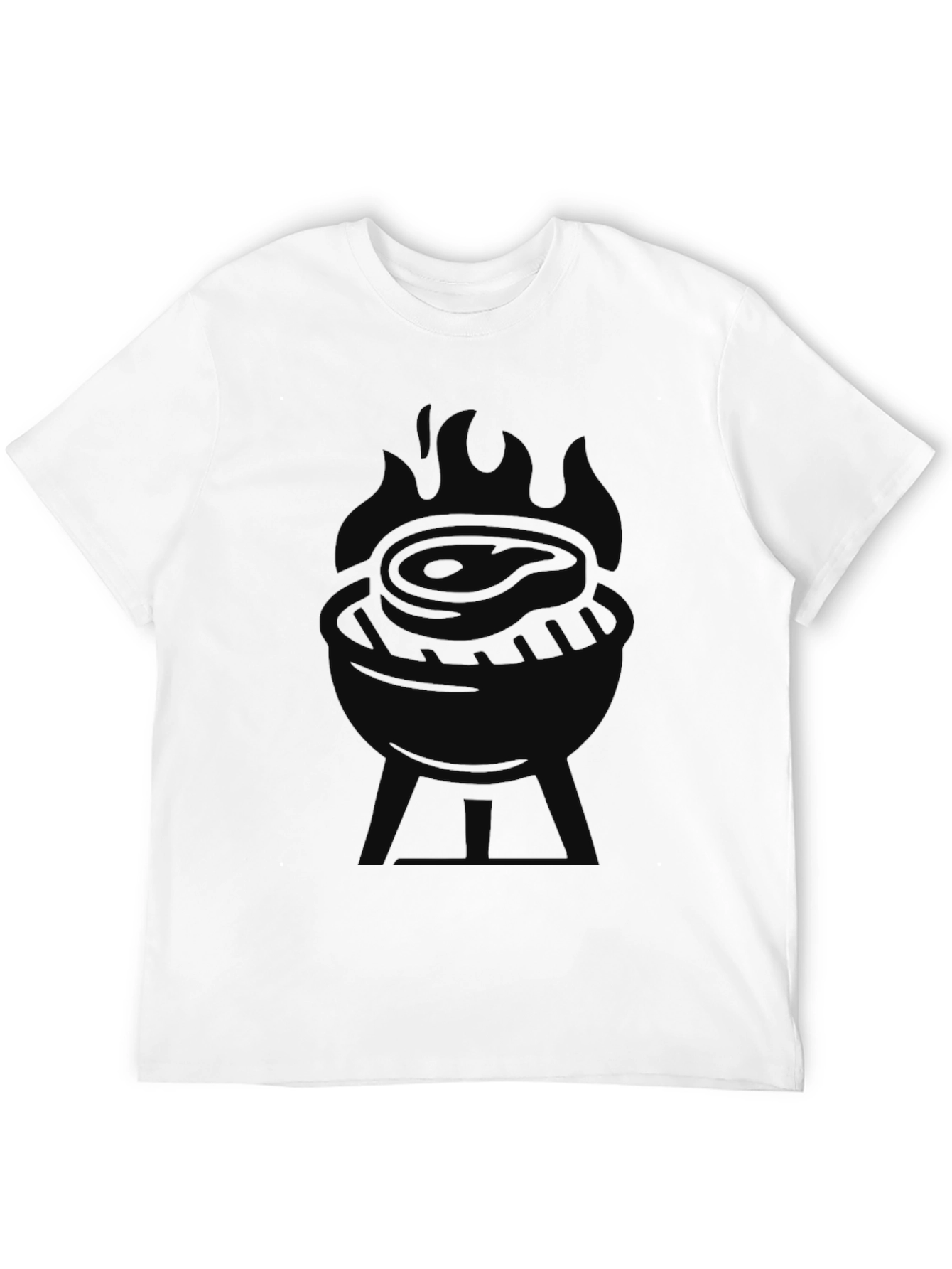 Mens Black BBQ Graphic Tee