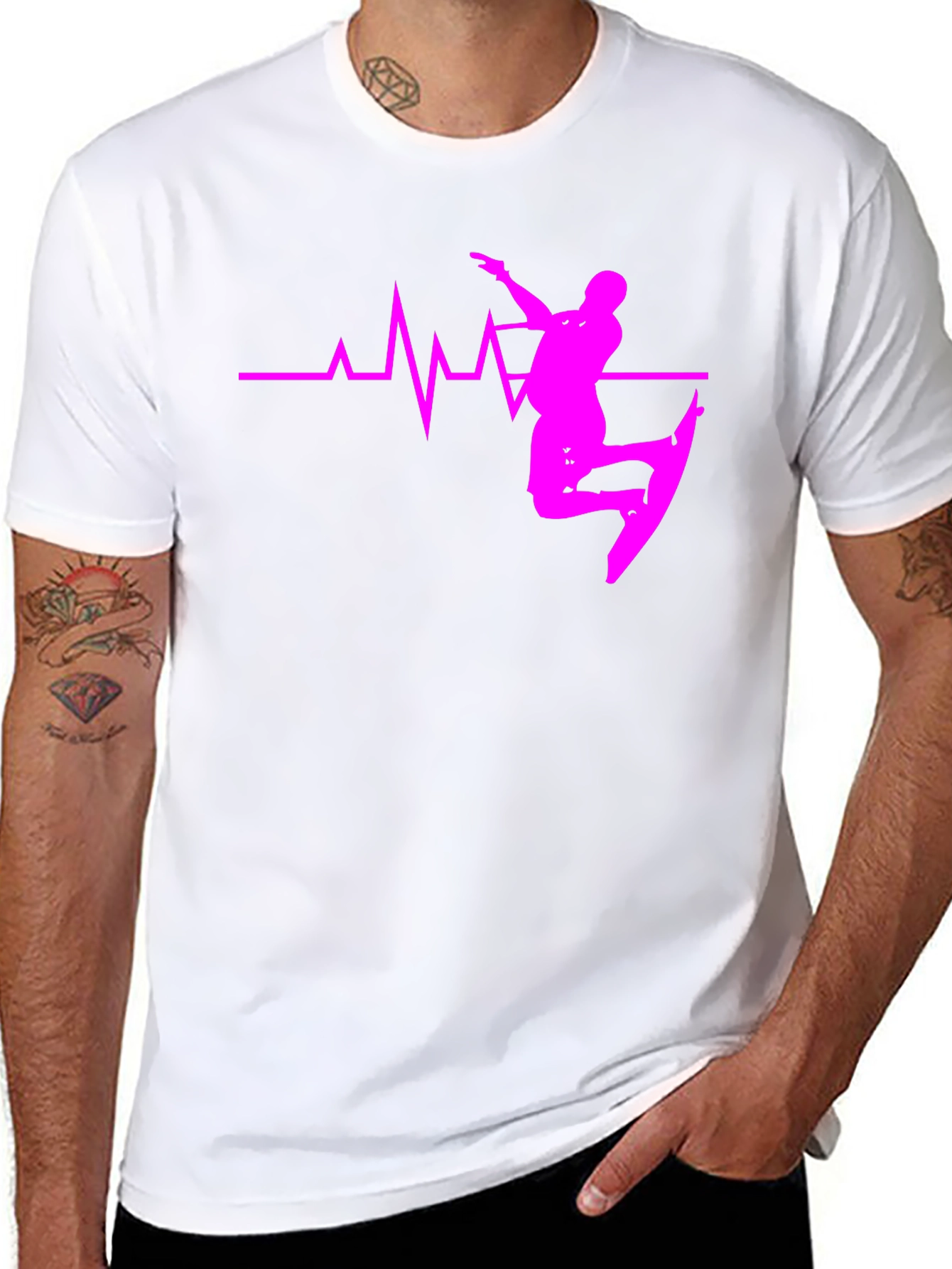 Wakeboard Heartbeat Graphic Tee