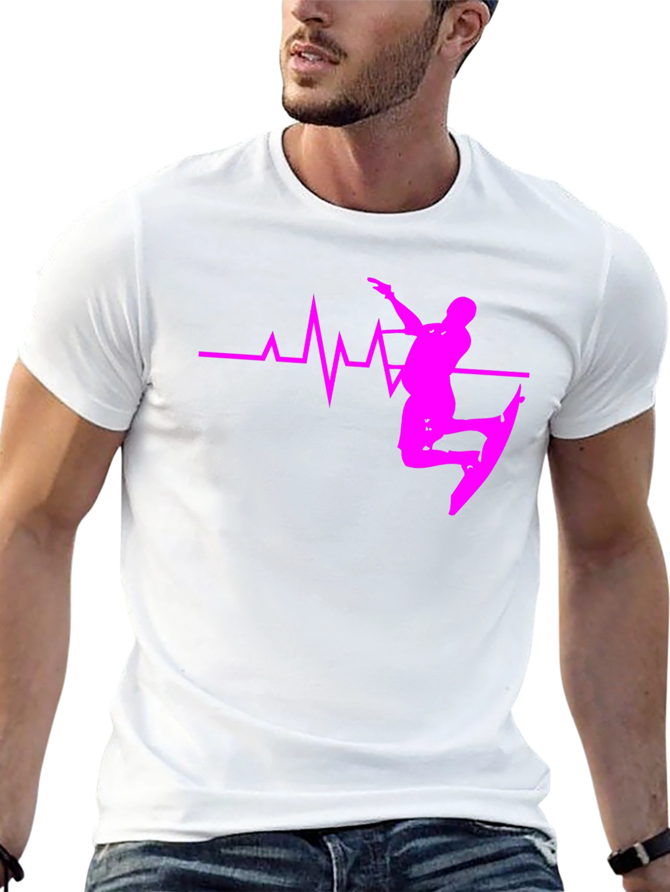 Wakeboard Heartbeat Graphic Tee