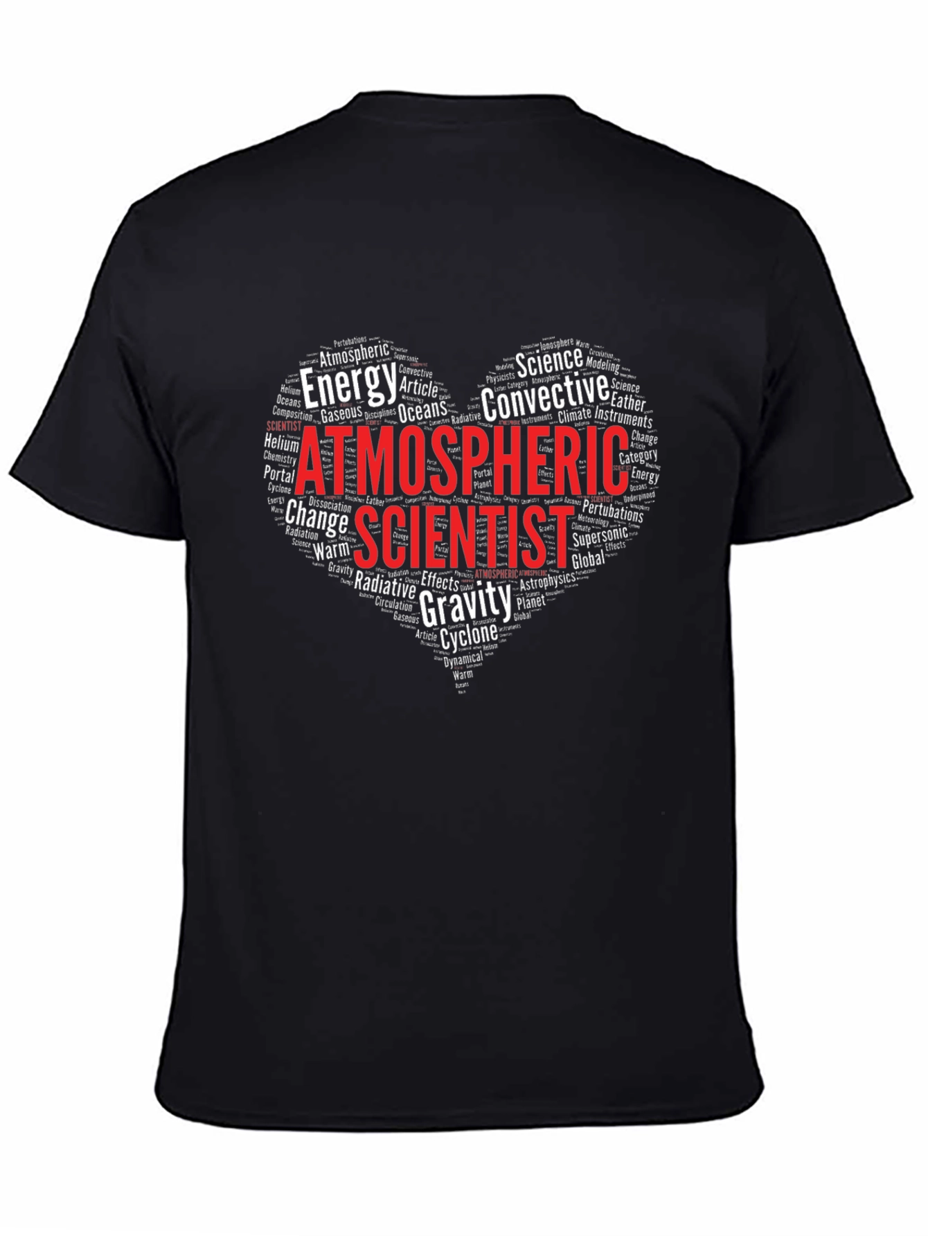 Atmospheric Scientist Heart Word Cloud T-Shirt