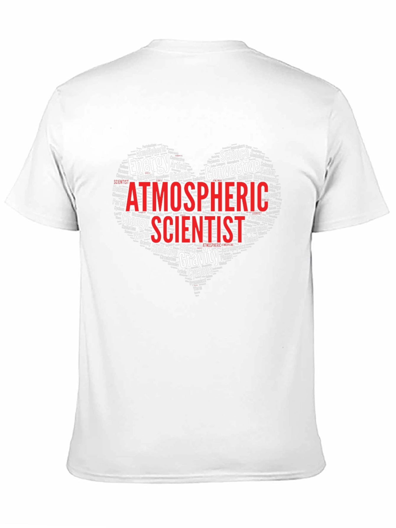 Atmospheric Scientist Heart Word Cloud T-Shirt
