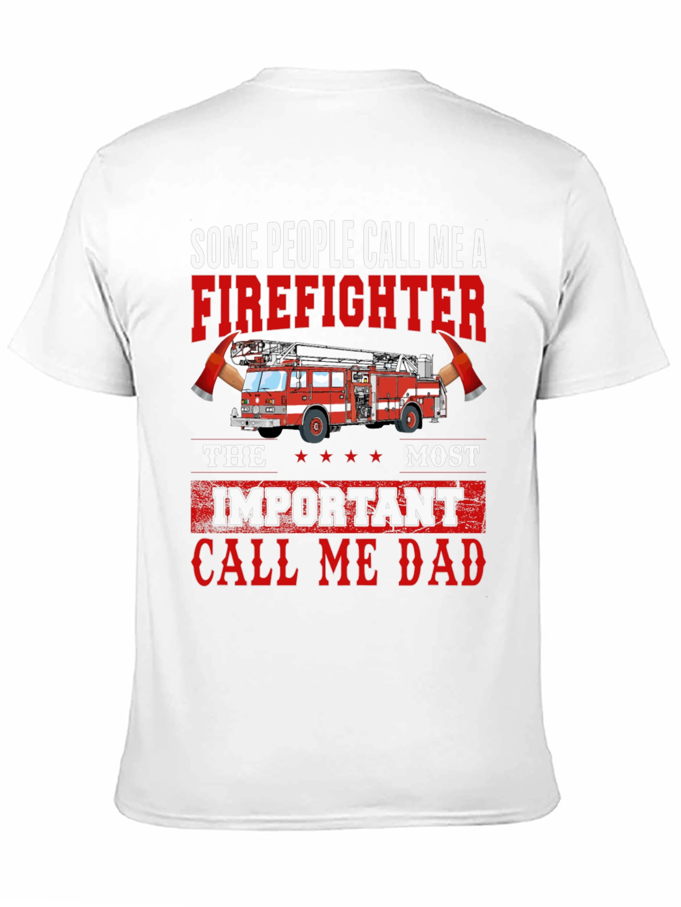 Firefighter Dad Graphic T-Shirt