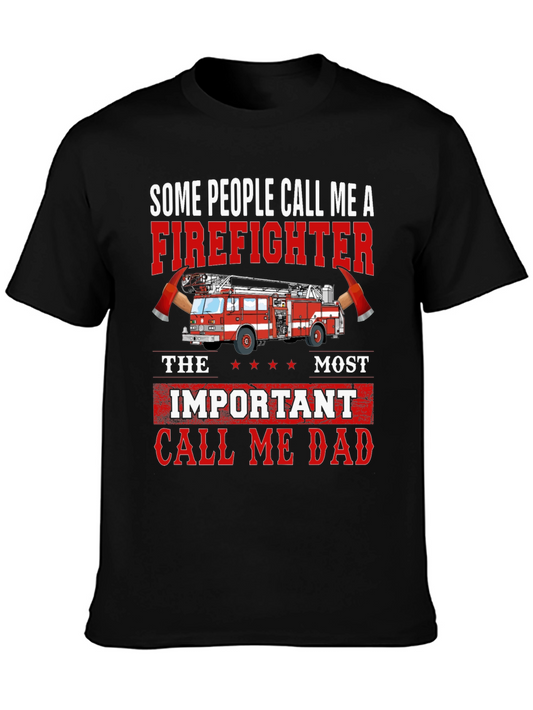 Firefighter Dad Graphic T-Shirt