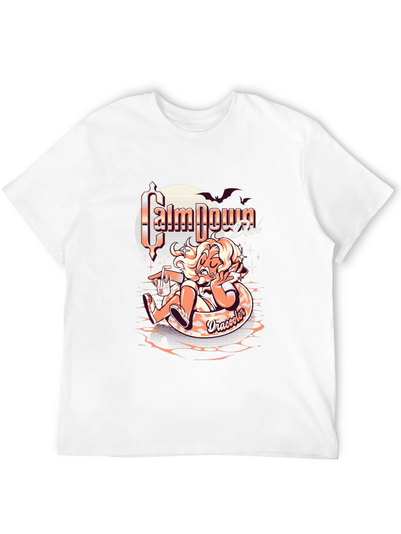 Calm Down Dude Dracooler Graphic T-Shirt