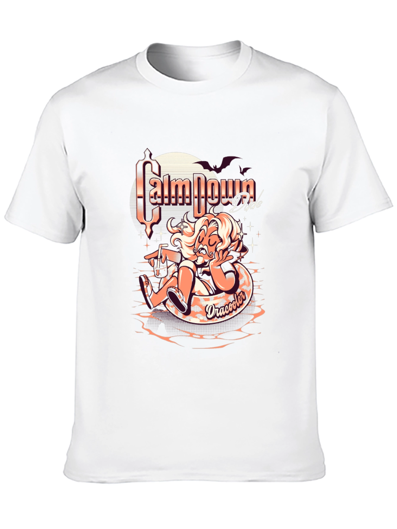 Calm Down Dude Dracooler Graphic T-Shirt