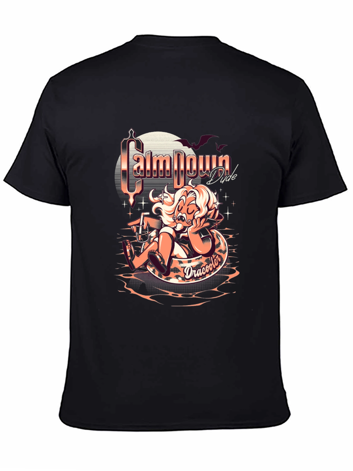 Calm Down Dude Dracooler Graphic T-Shirt
