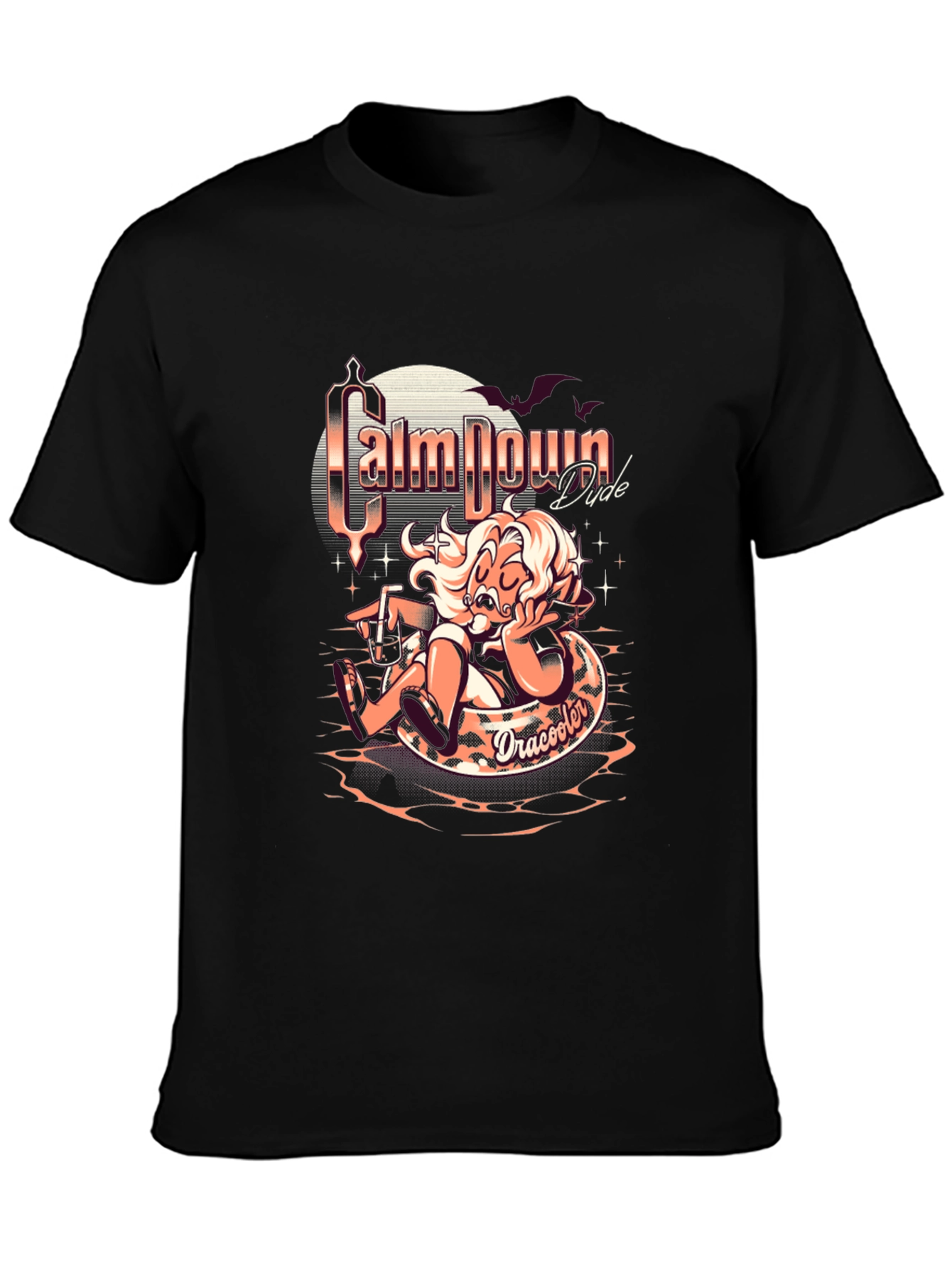 Calm Down Dude Dracooler Graphic T-Shirt