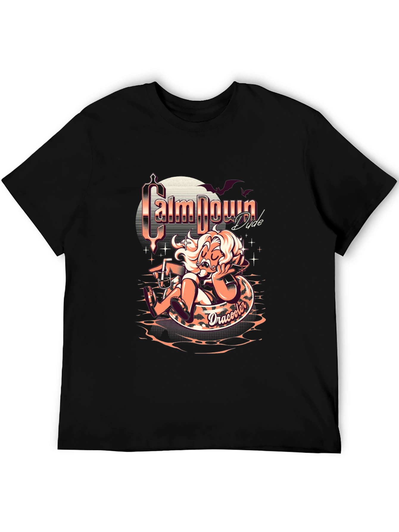 Calm Down Dude Dracooler Graphic T-Shirt