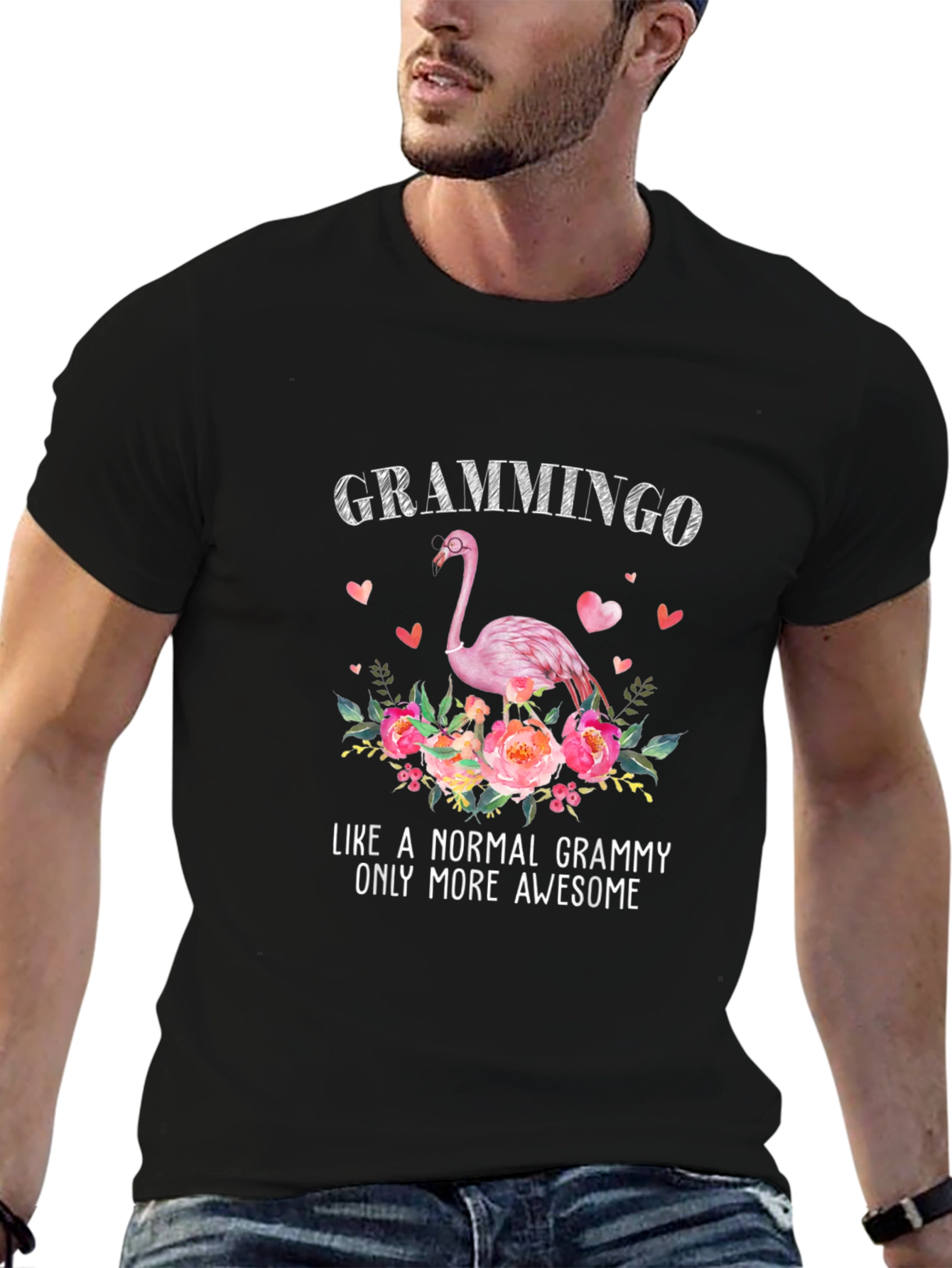 Grammingo T-Shirt - Awesome Grammy Flamingo Tee
