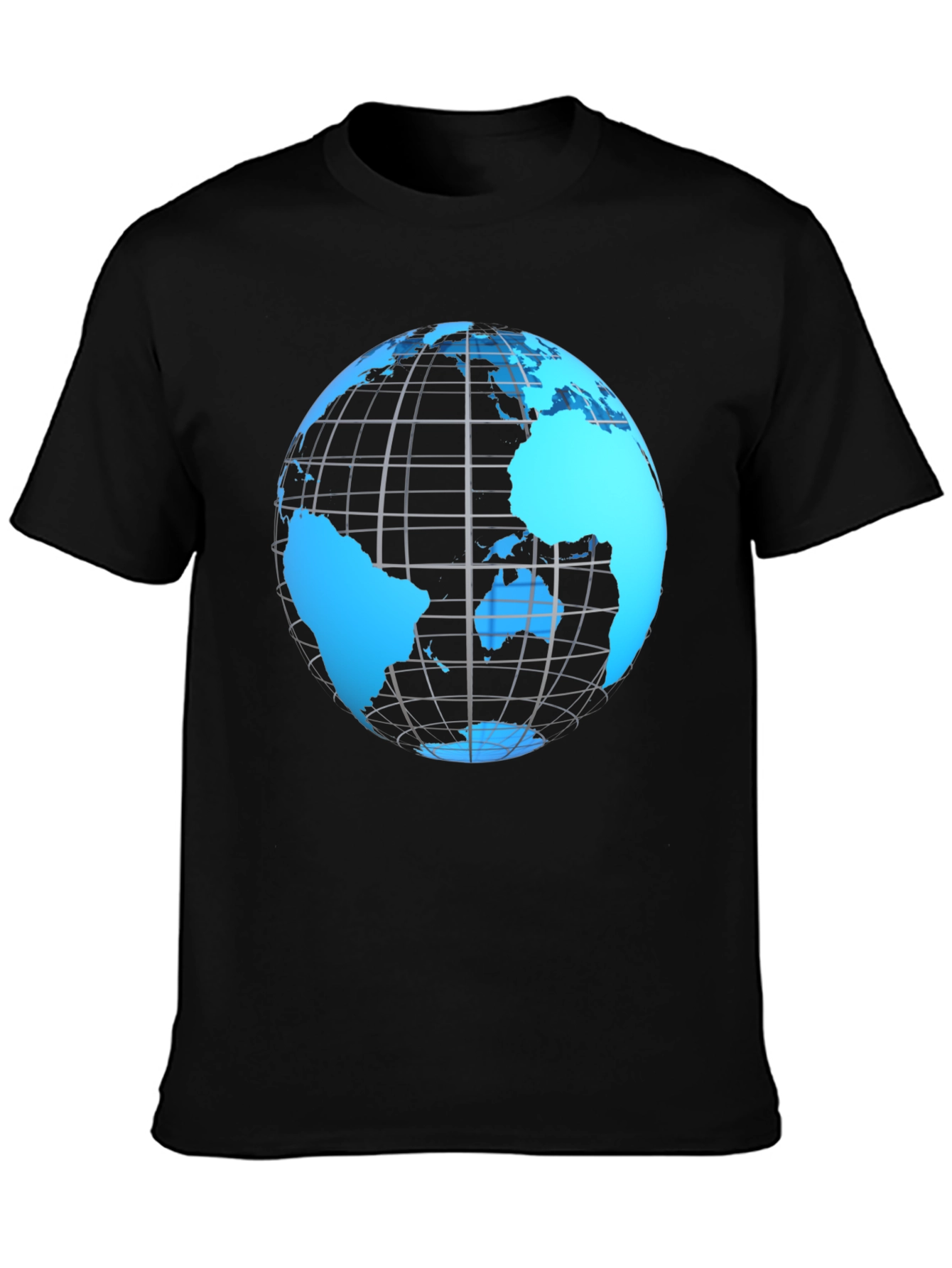 World Globe Graphic Tee - Black