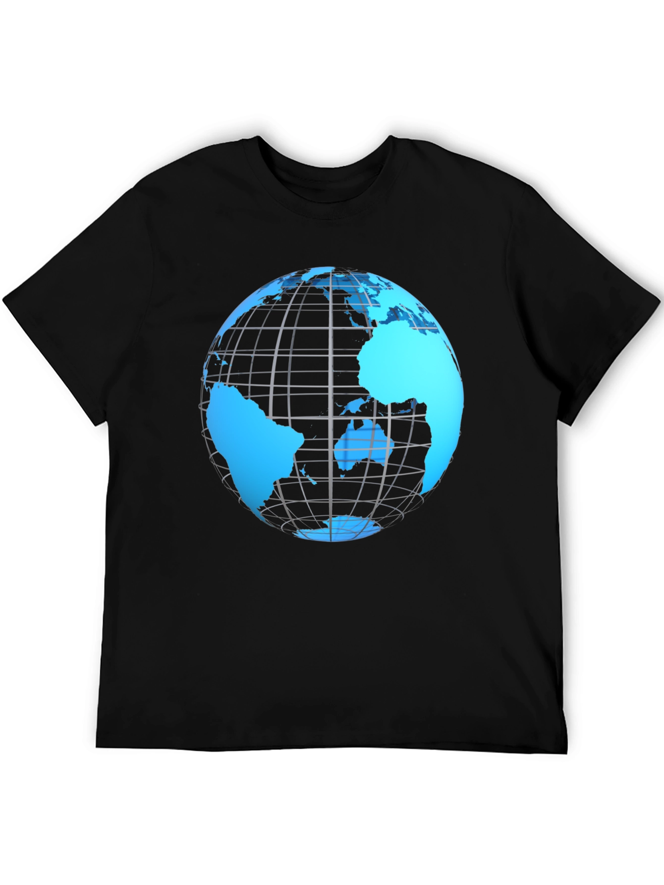 World Globe Graphic Tee - Black
