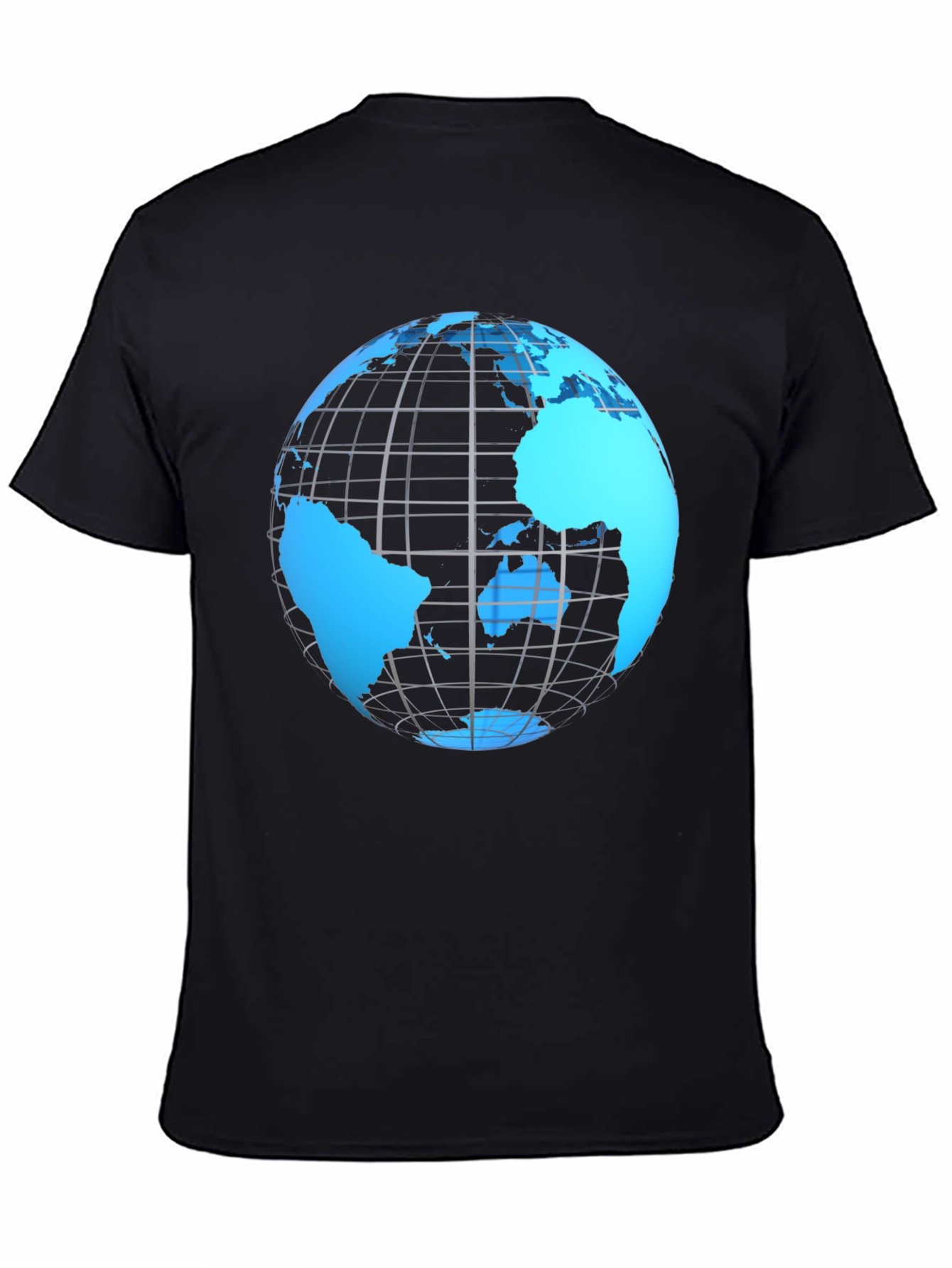 World Globe Graphic Tee - Black