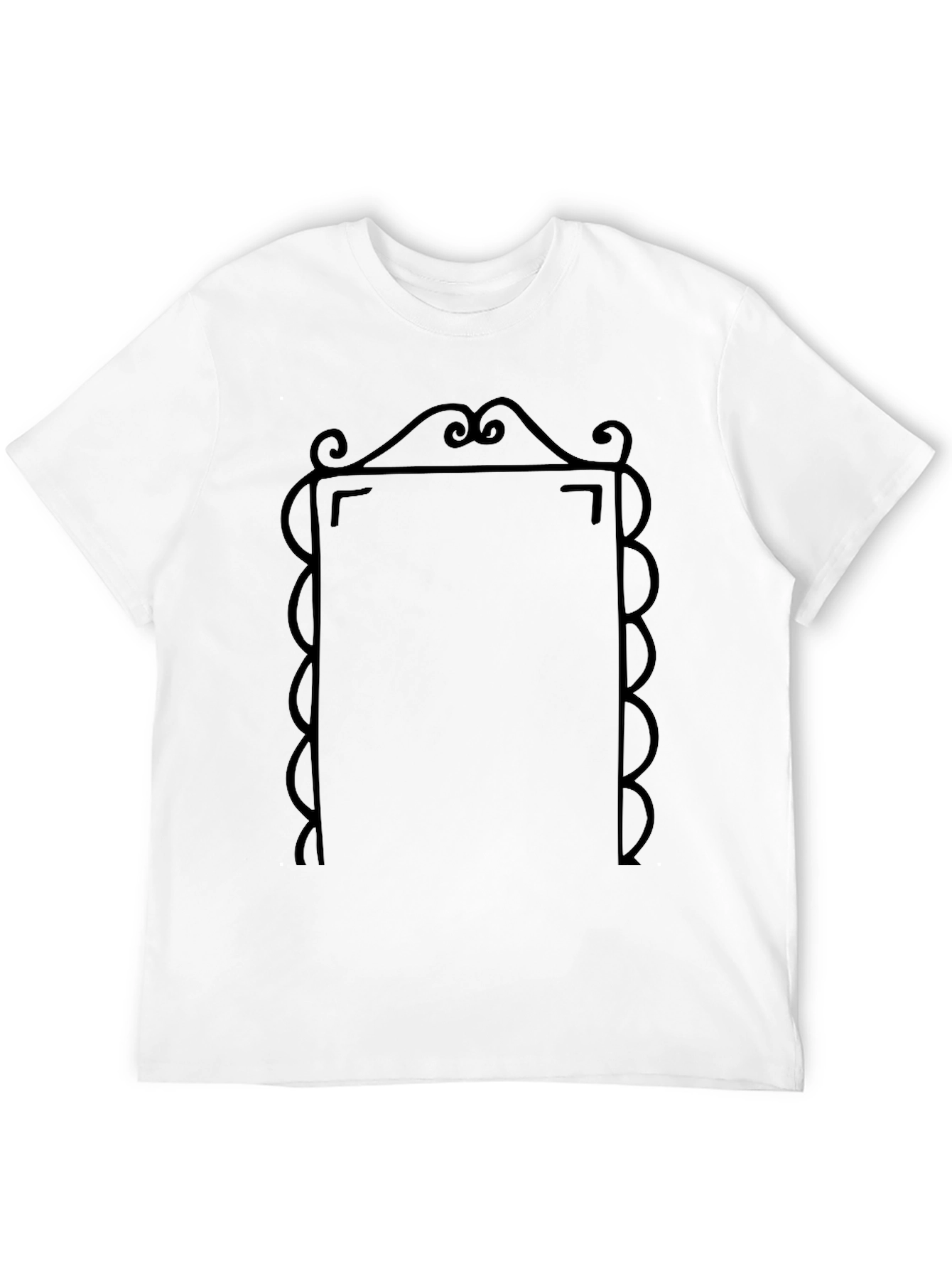 Ornate Frame Graphic Tee - Unique Design