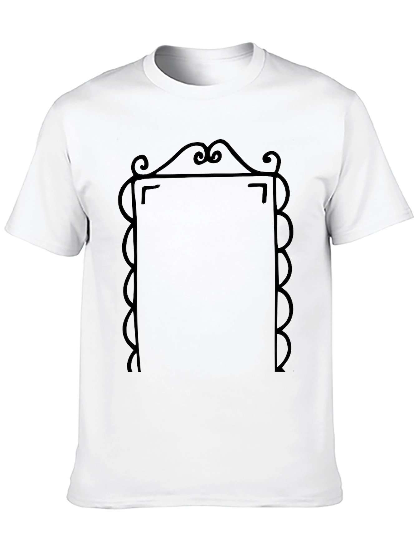 Ornate Frame Graphic Tee - Unique Design