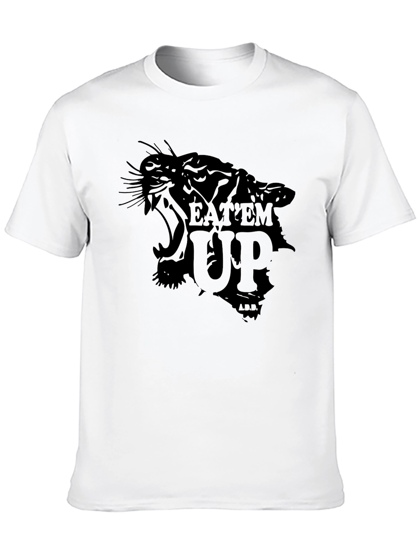 EatEm Up Graphic Print Black T-Shirt