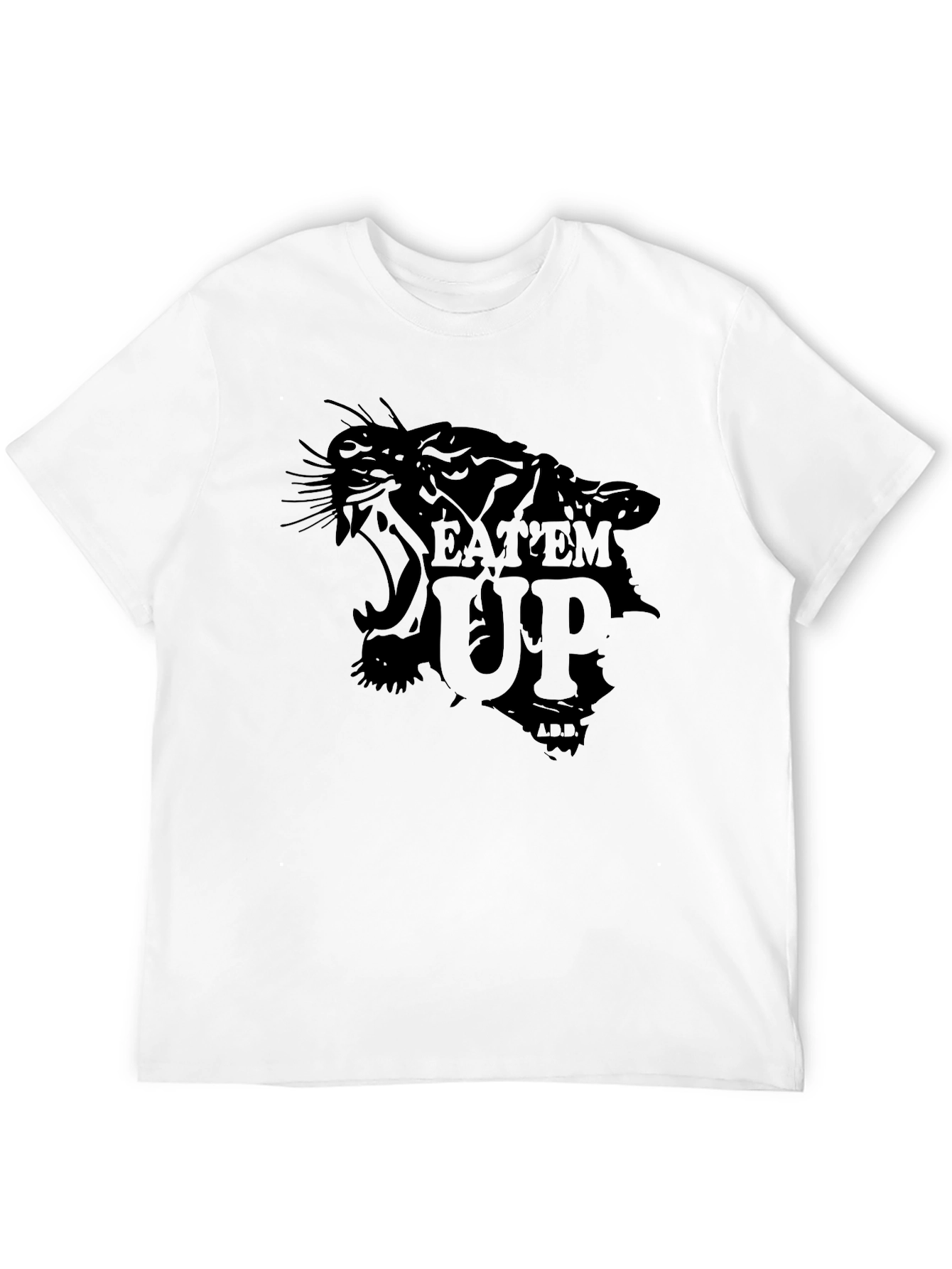 EatEm Up Graphic Print Black T-Shirt