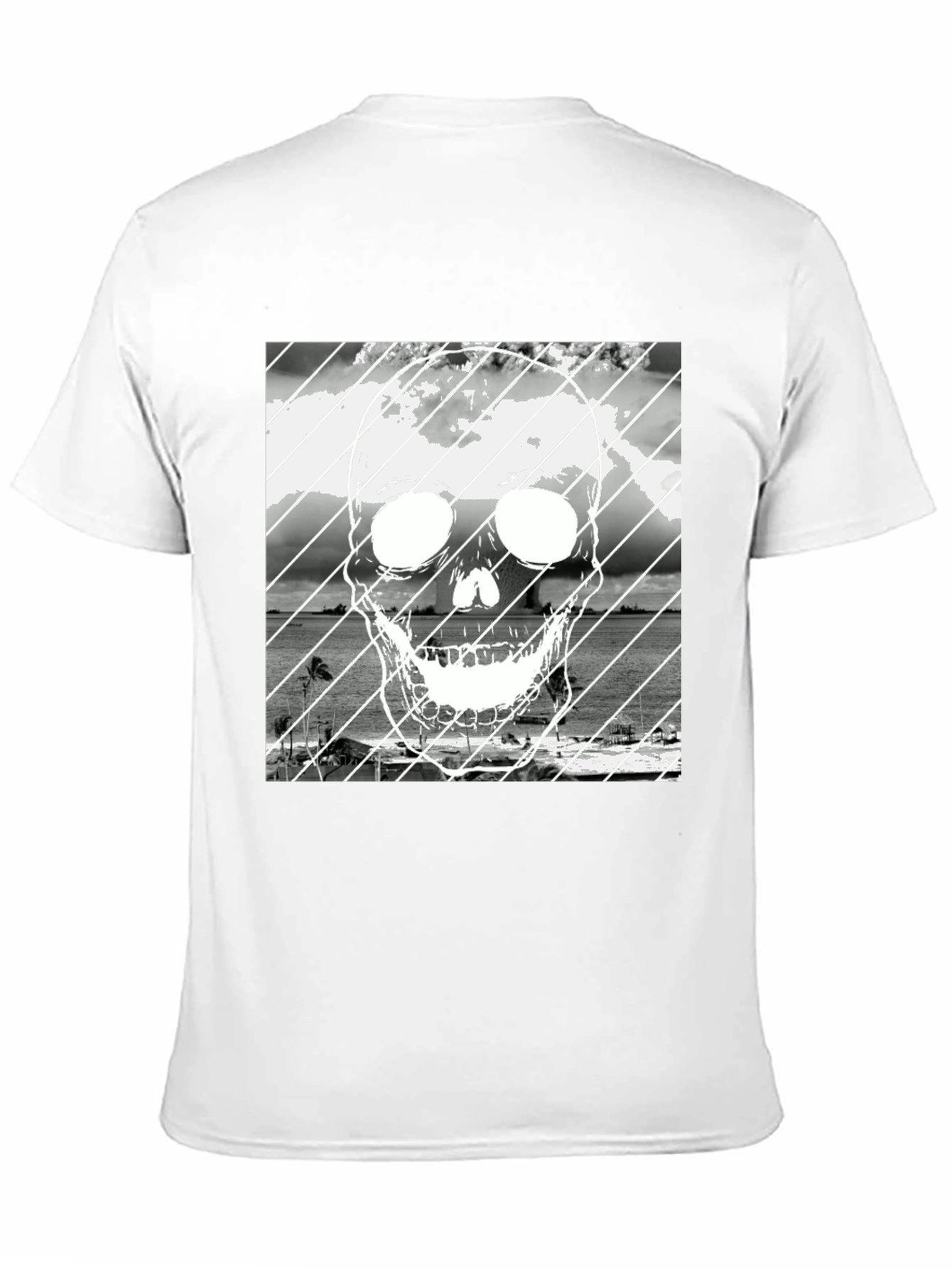 Skull Beach Black T-Shirt