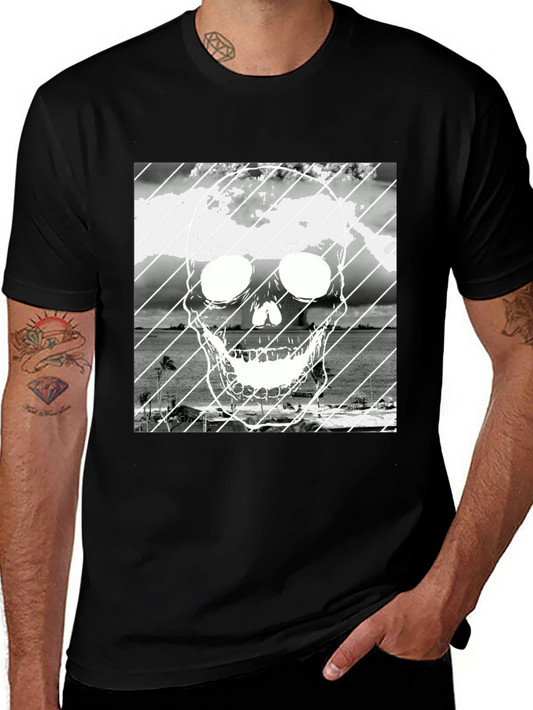 Skull Beach Black T-Shirt