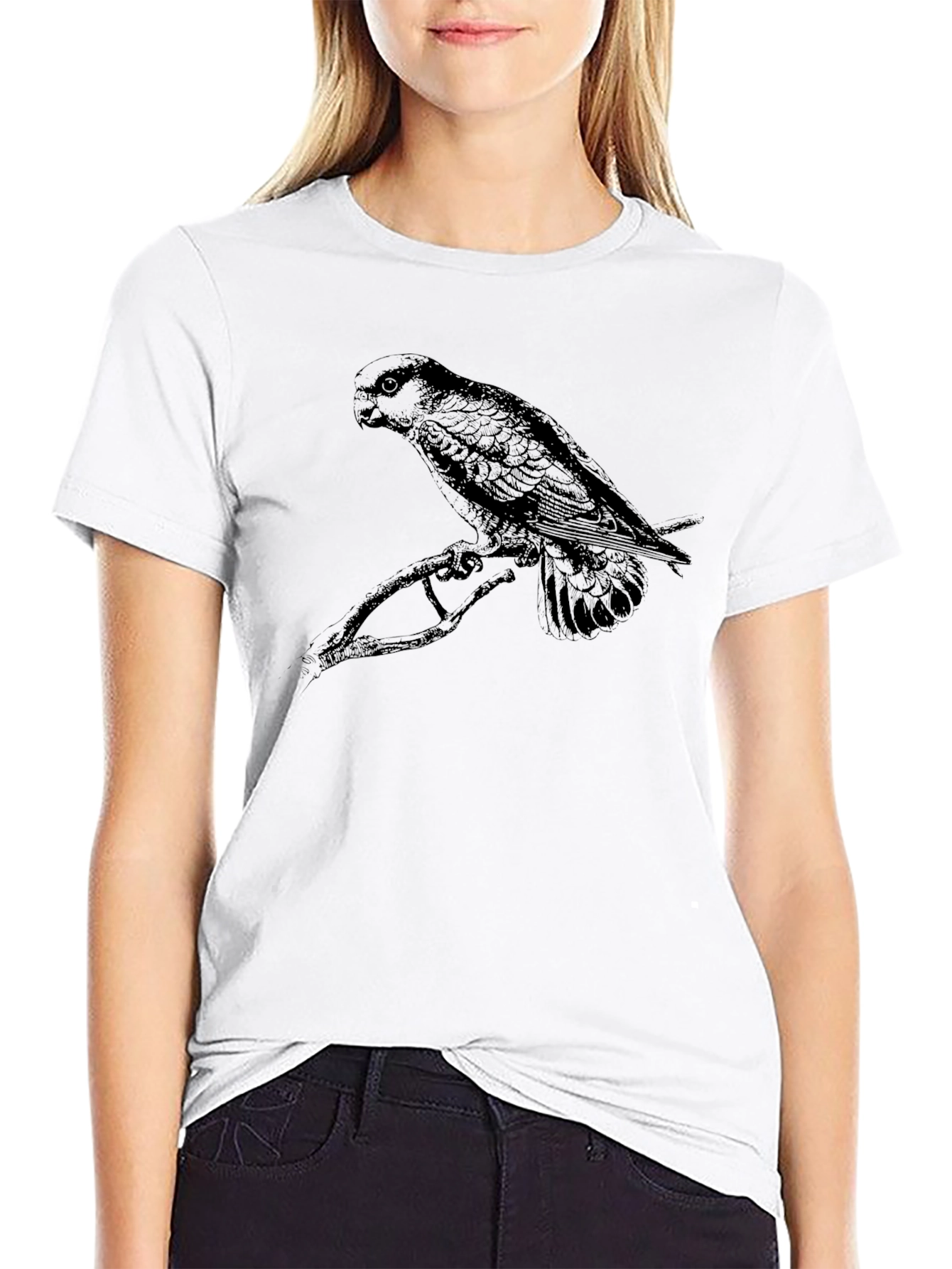 Black Bird Graphic Tee - Mens Casual T-Shirt
