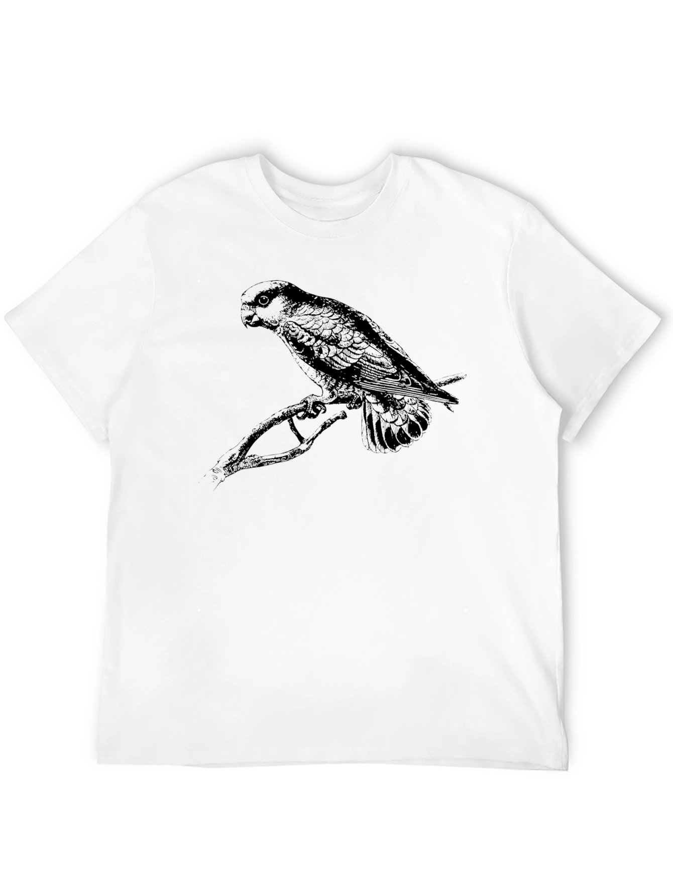 Black Bird Graphic Tee - Mens Casual T-Shirt
