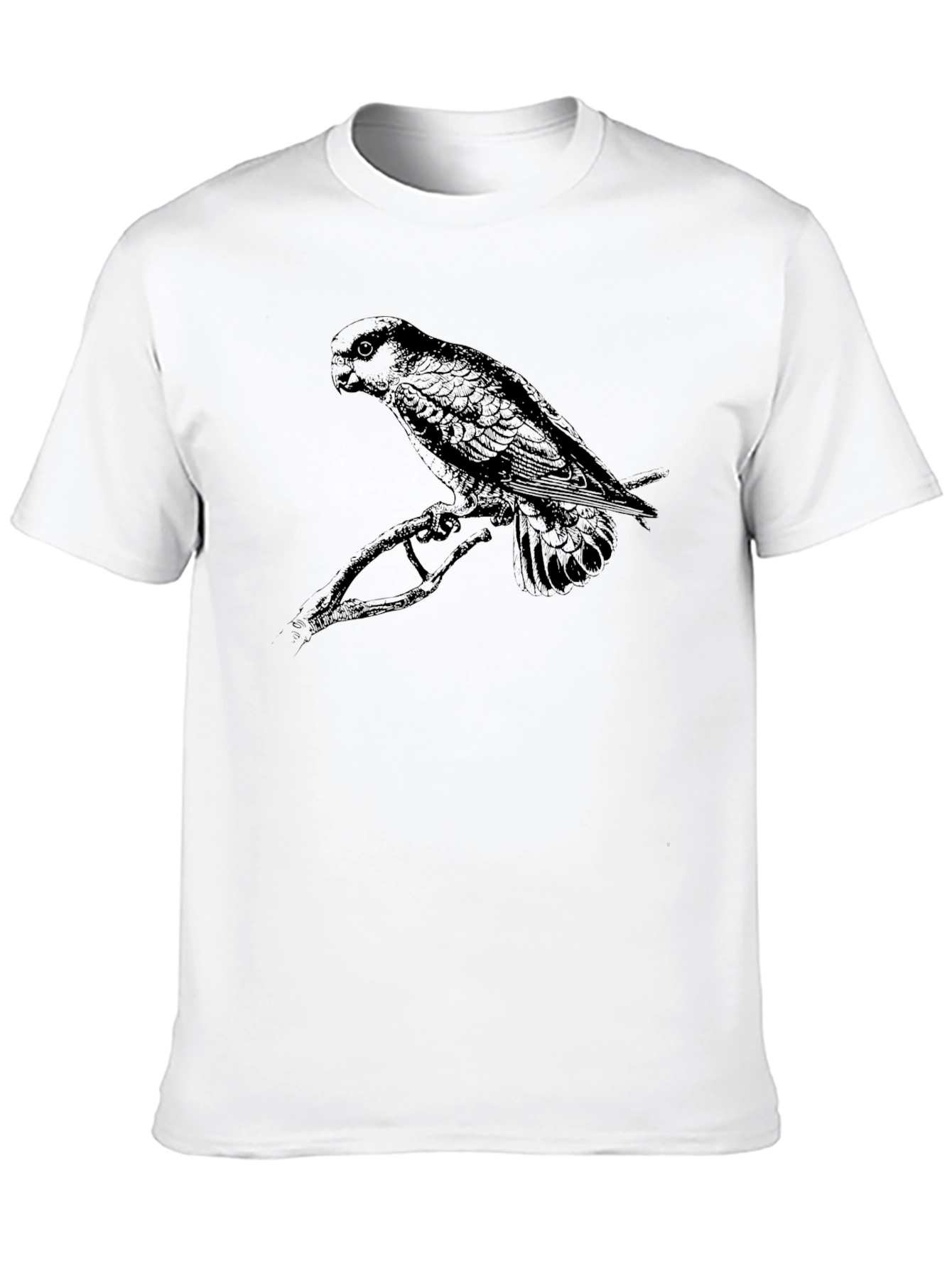 Black Bird Graphic Tee - Mens Casual T-Shirt