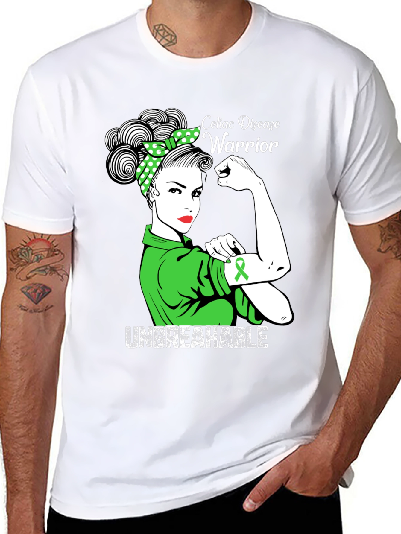 Celiac Disease Warrior T-Shirt - Unbreakable Awareness