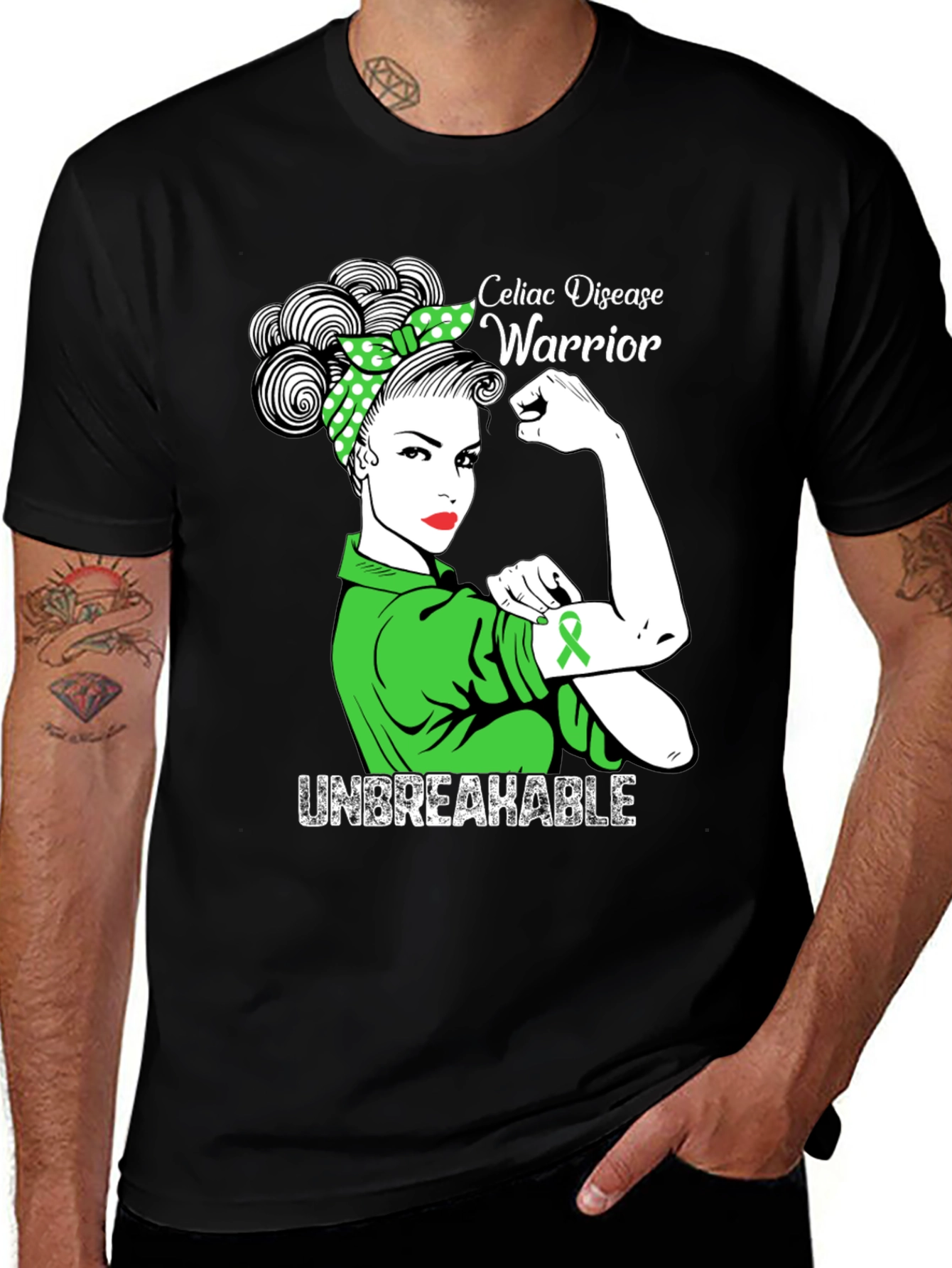 Celiac Disease Warrior T-Shirt - Unbreakable Awareness
