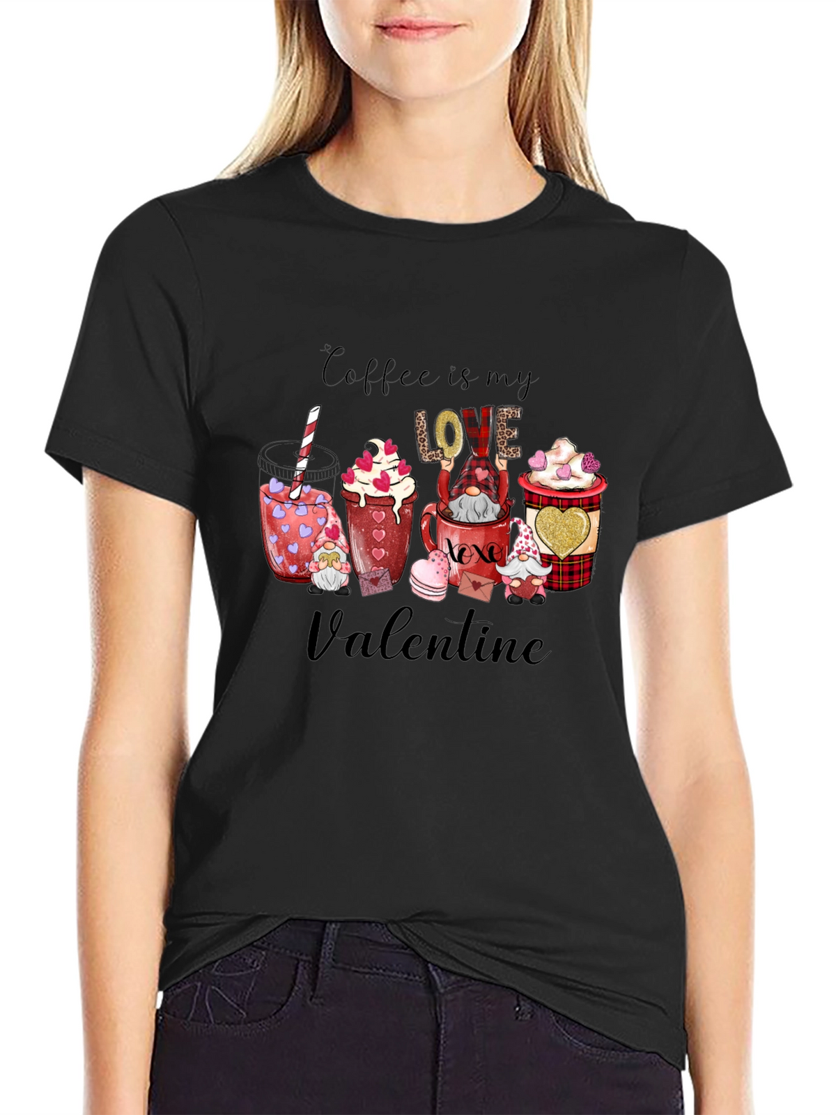 Coffee is My Love Valentine Graphic Tee