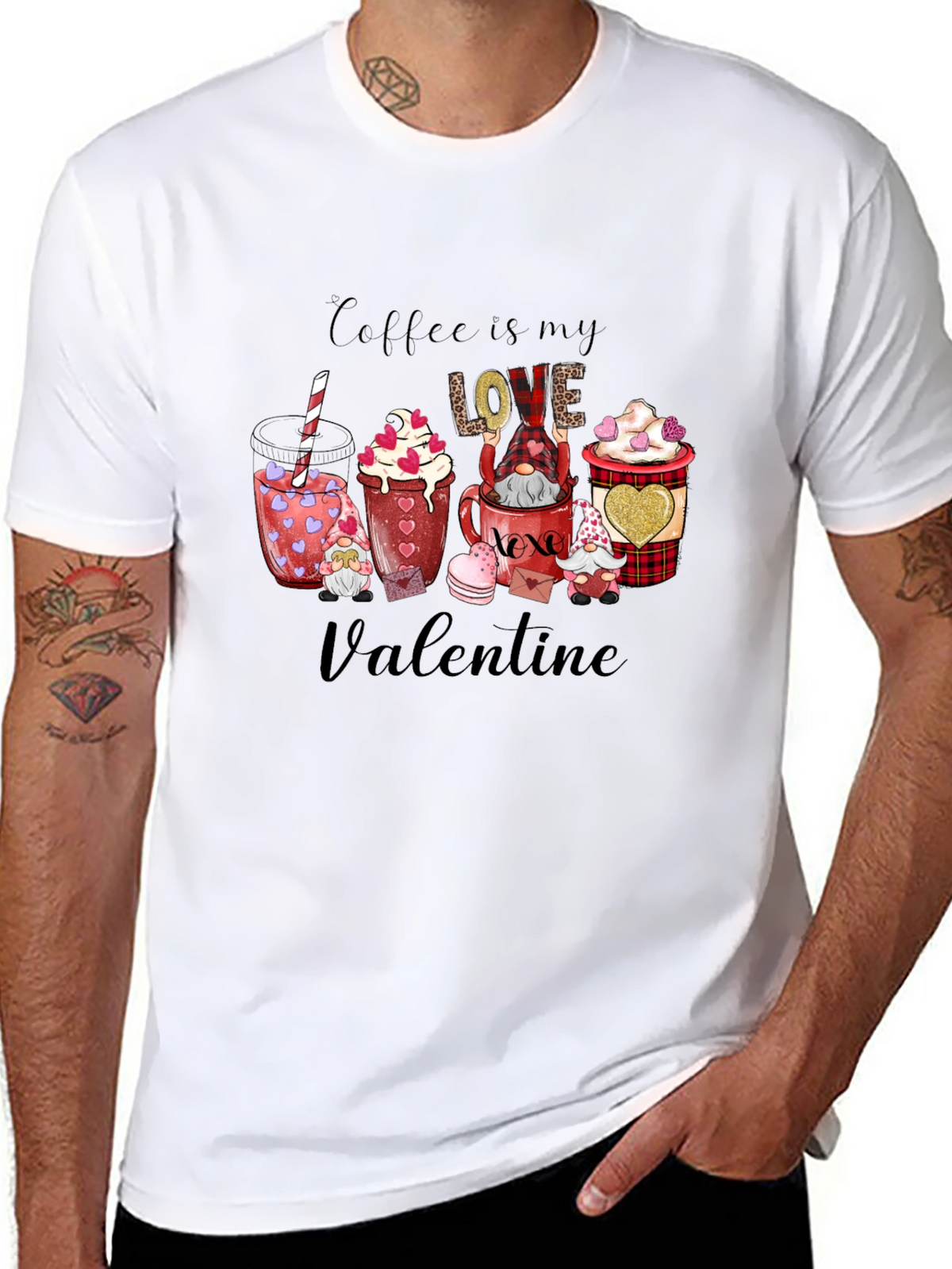 Coffee is My Love Valentine Graphic Tee