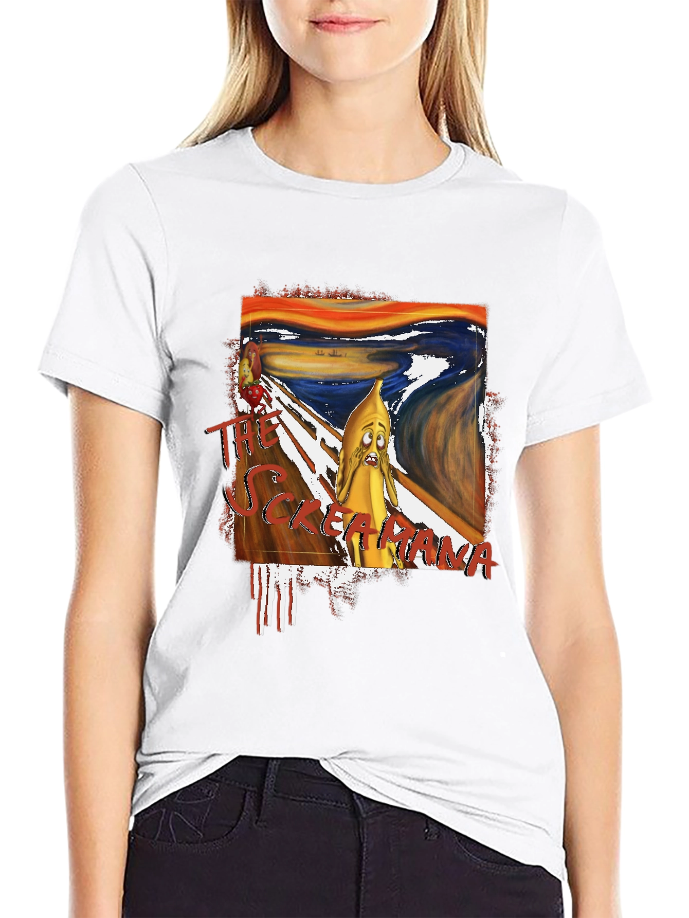 The Scream Banana T-Shirt - Unique Art Tee