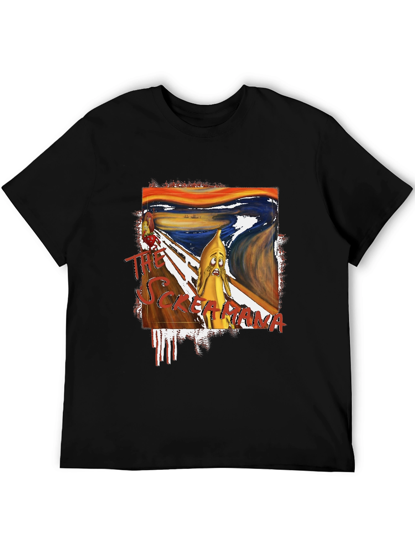The Scream Banana T-Shirt - Unique Art Tee