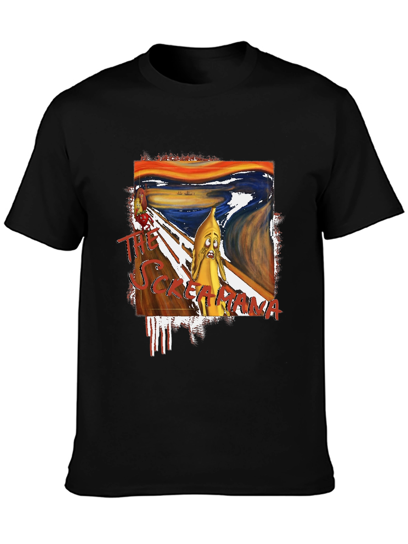 The Scream Banana T-Shirt - Unique Art Tee