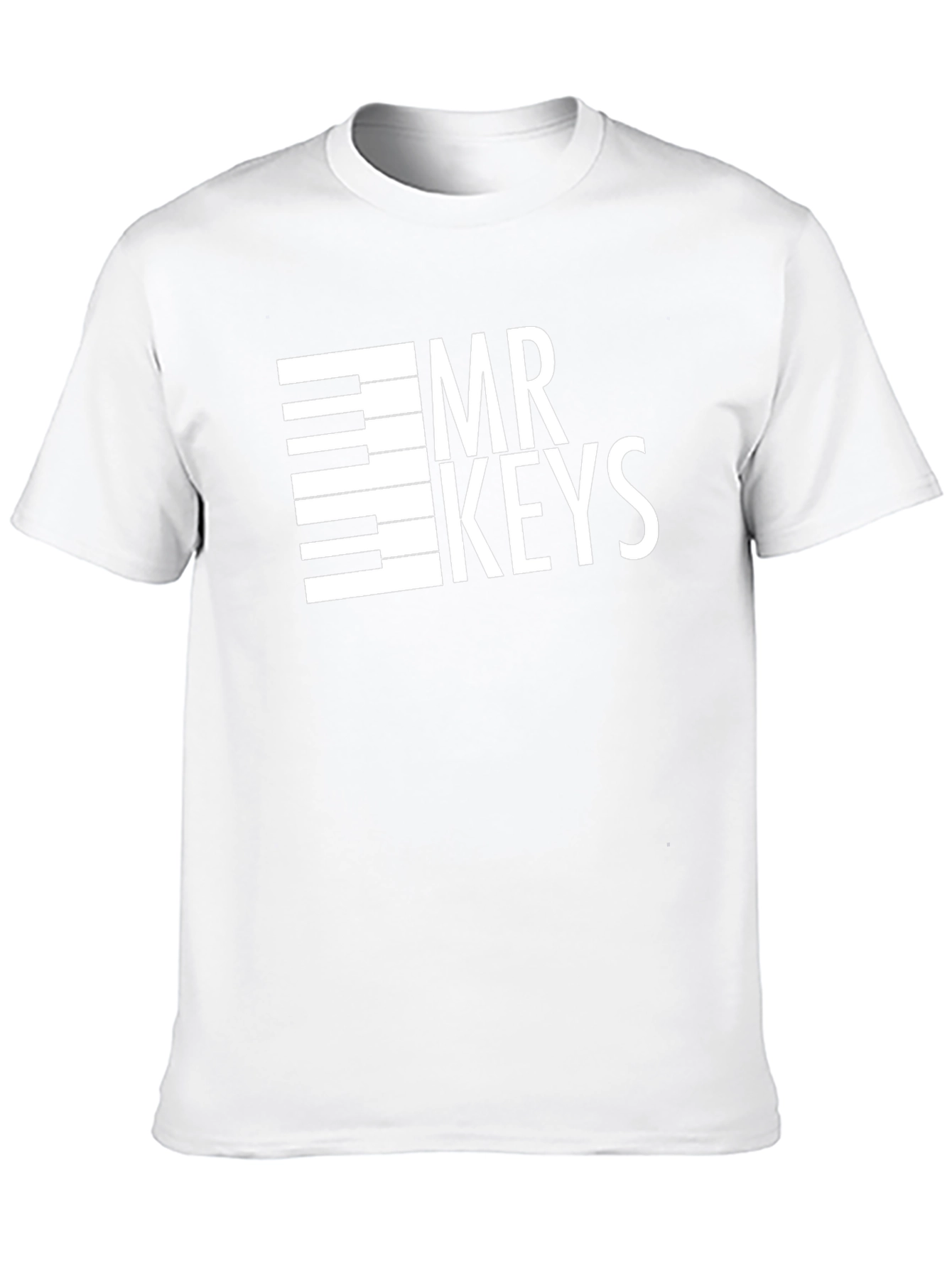 Mr. Keys Graphic Tee - Black Musical Design