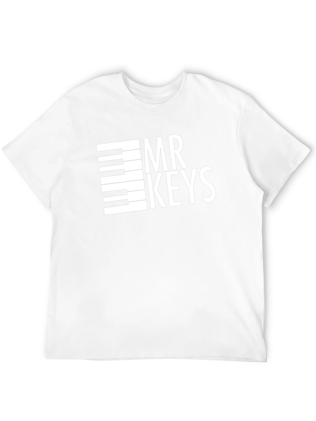 Mr. Keys Graphic Tee - Black Musical Design