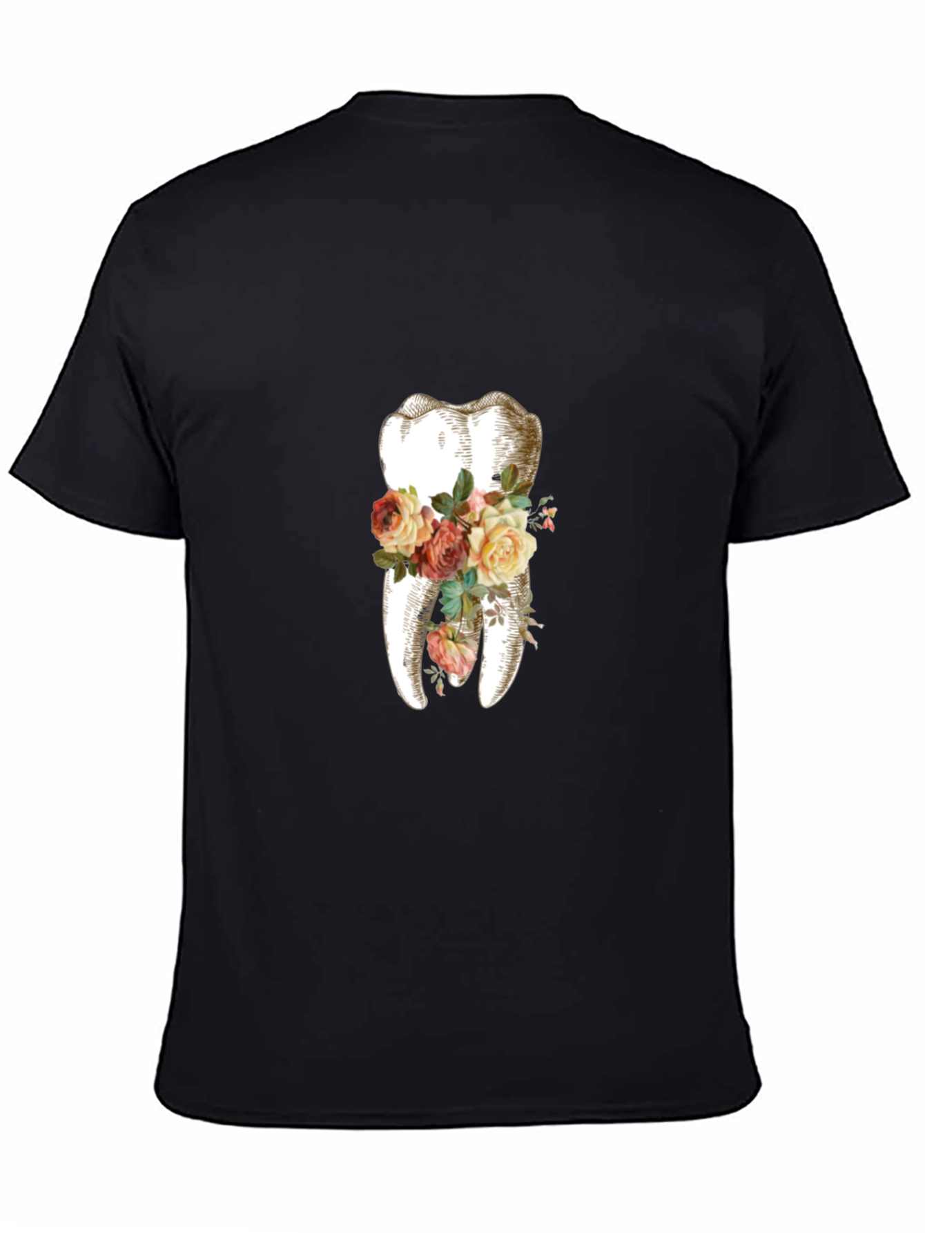Floral Tooth Graphic T-Shirt - Unique Dentist Gift