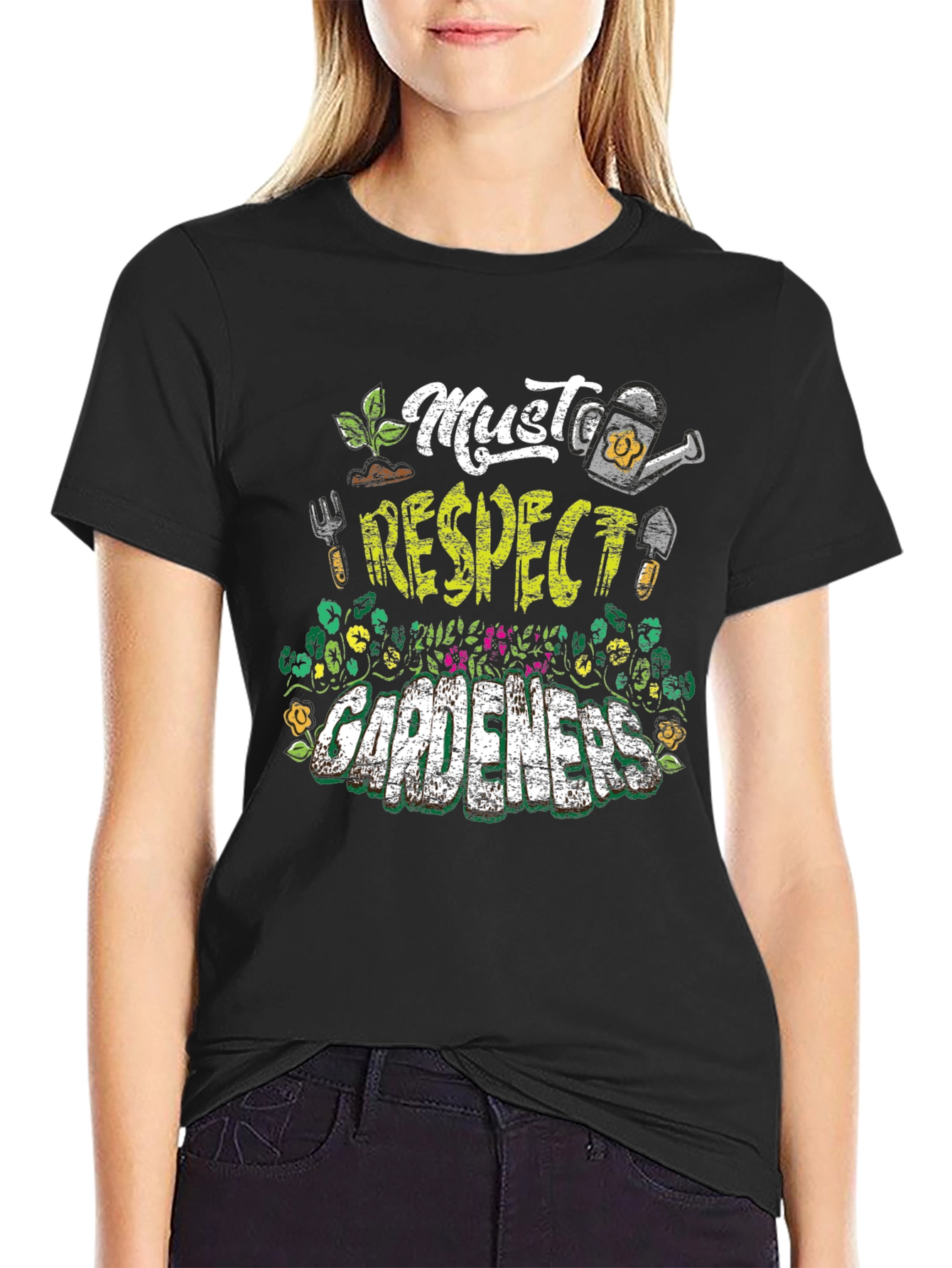 Must Respect Gardeners T-Shirt | Gardening Apparel