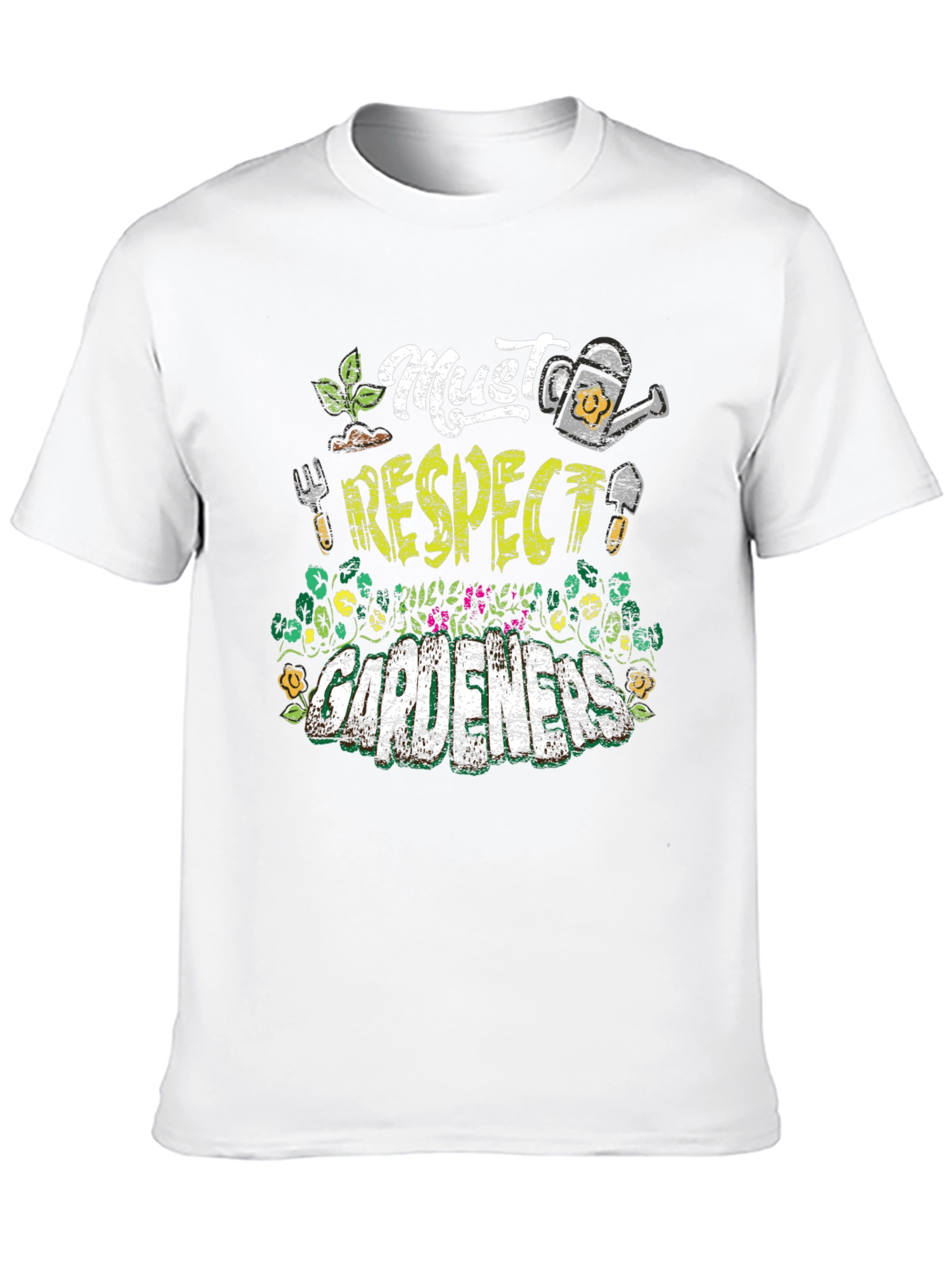 Must Respect Gardeners T-Shirt | Gardening Apparel