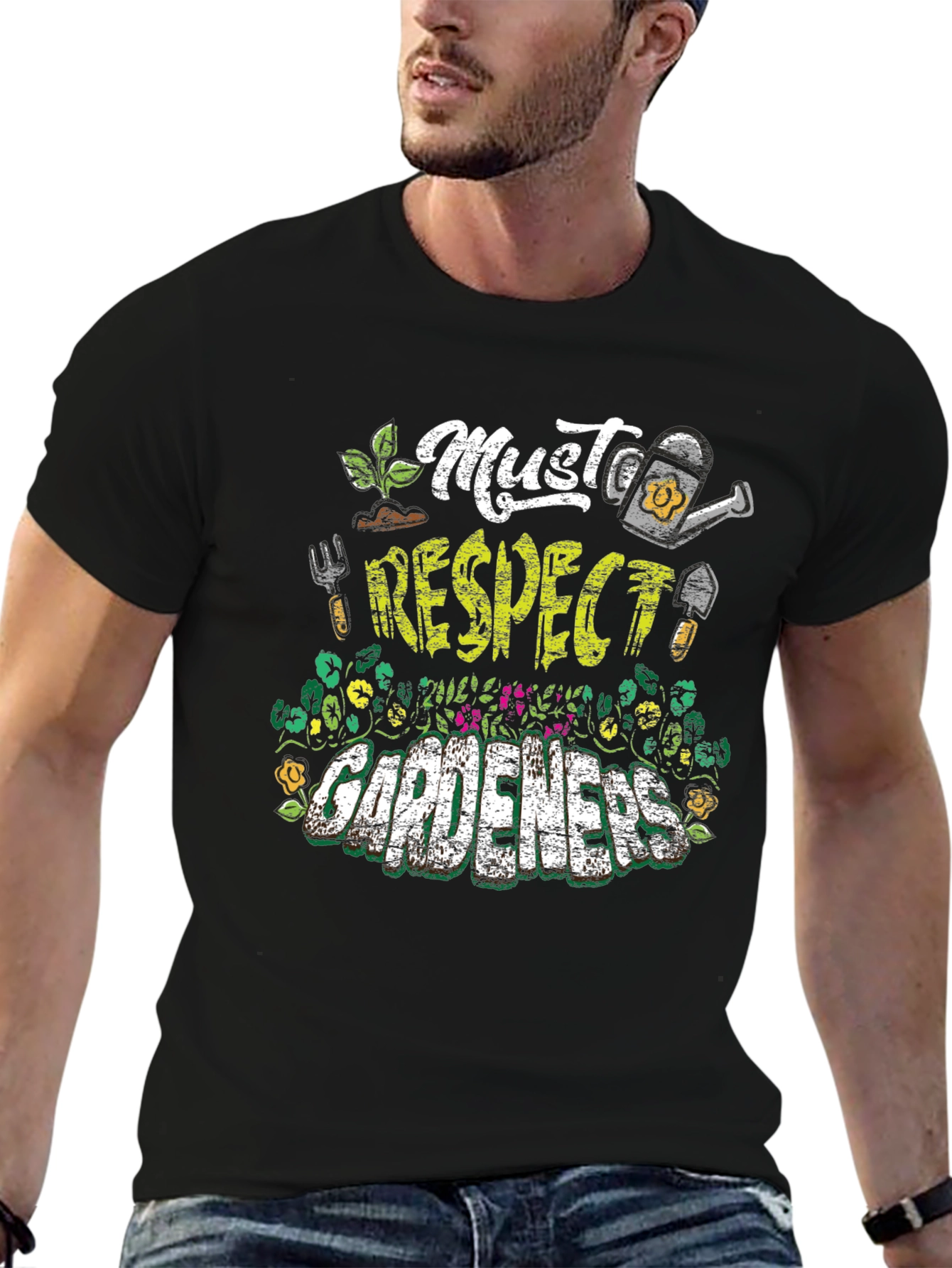 Must Respect Gardeners T-Shirt | Gardening Apparel