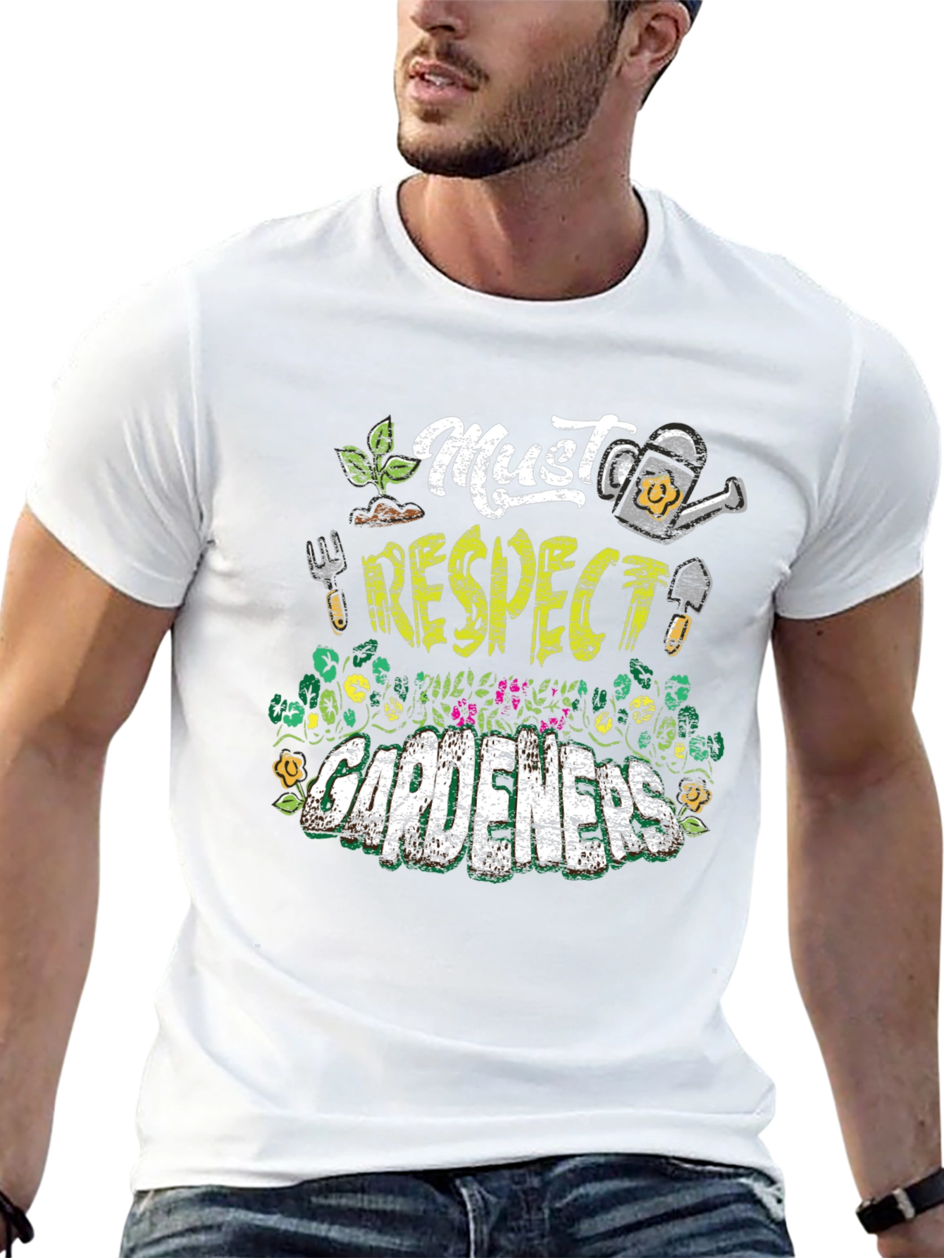 Must Respect Gardeners T-Shirt | Gardening Apparel