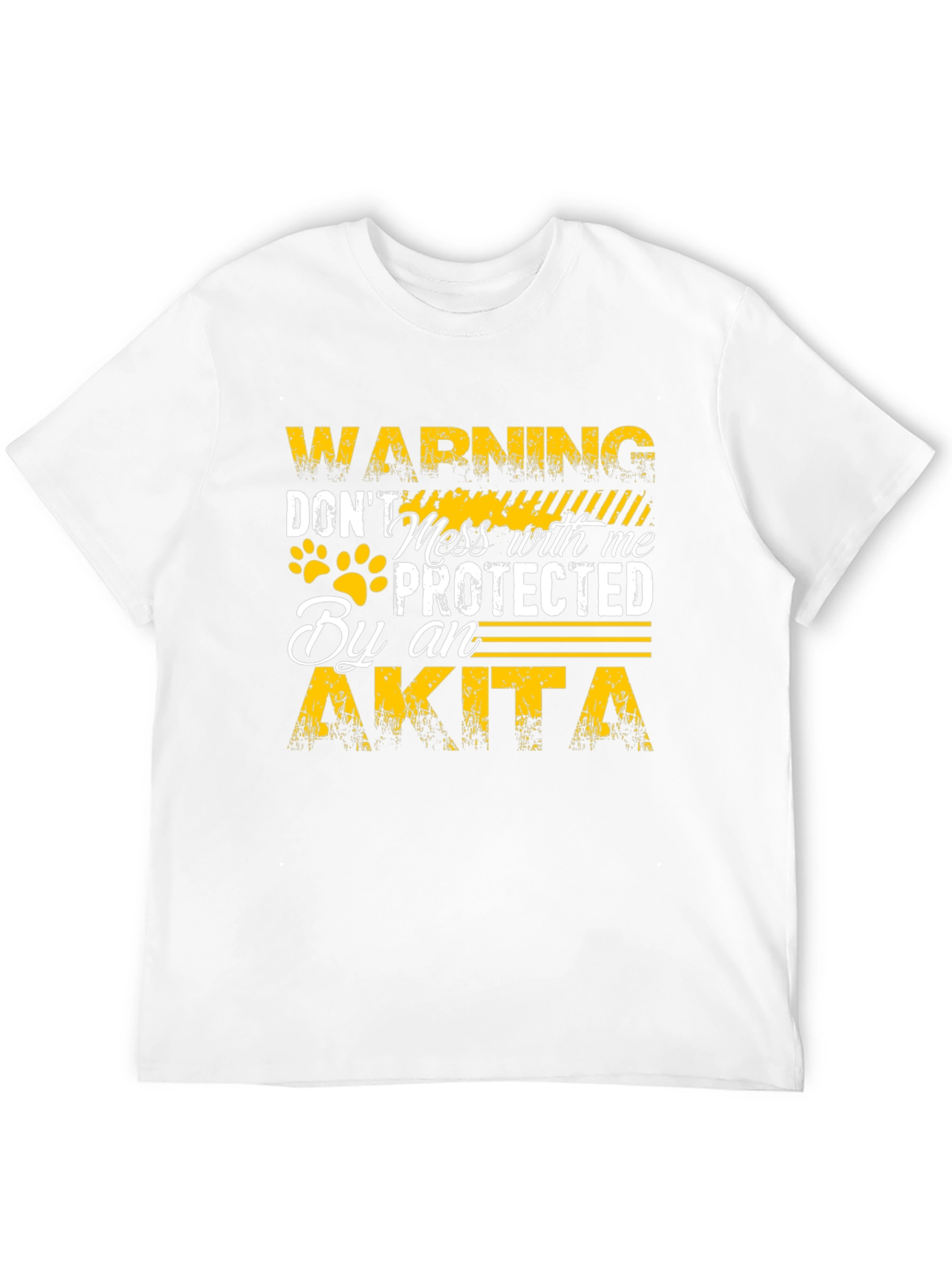 Warning Protected By An Akita T-Shirt